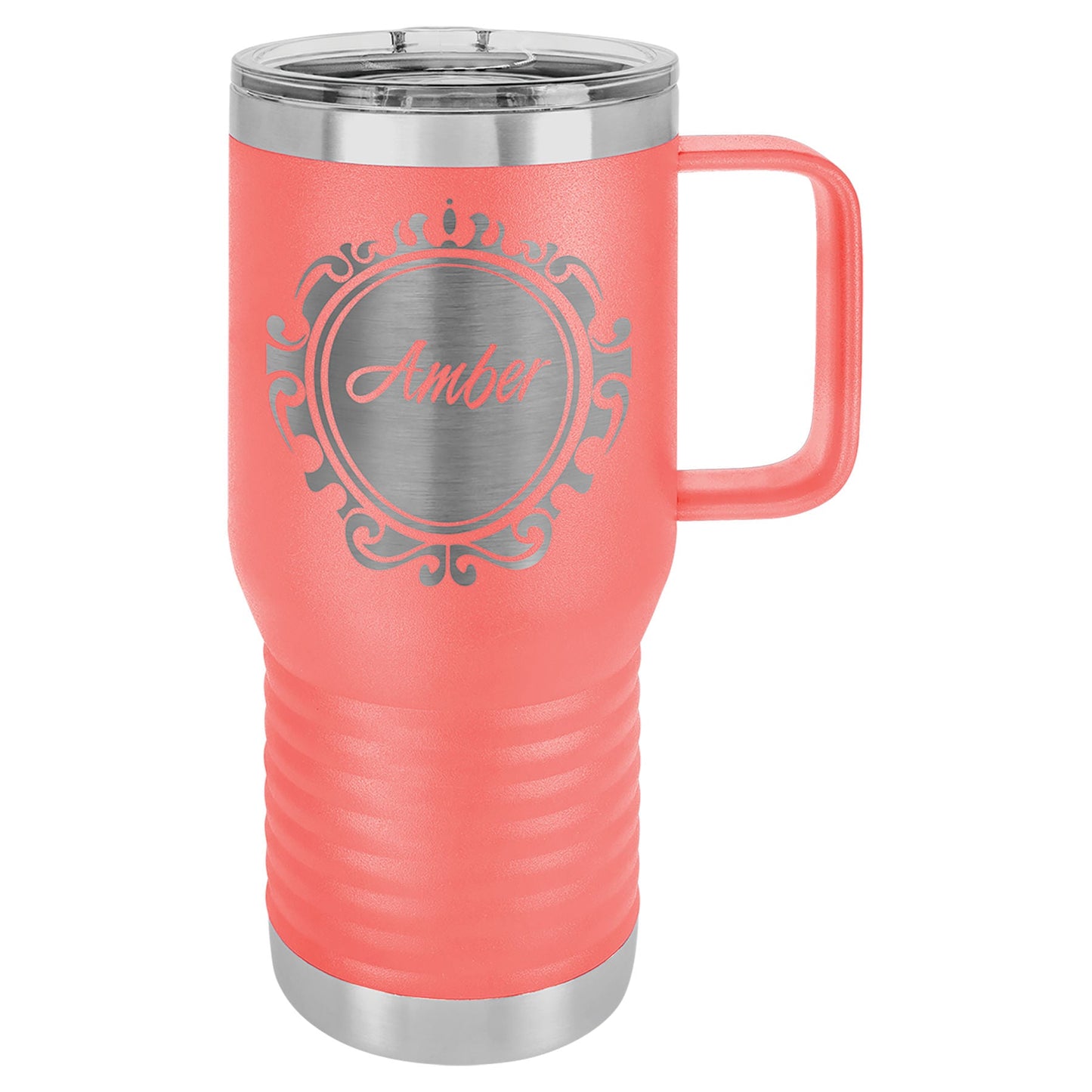20 oz. Travel Mug w/ Slider Lid - Everlasting Etchings, LLC