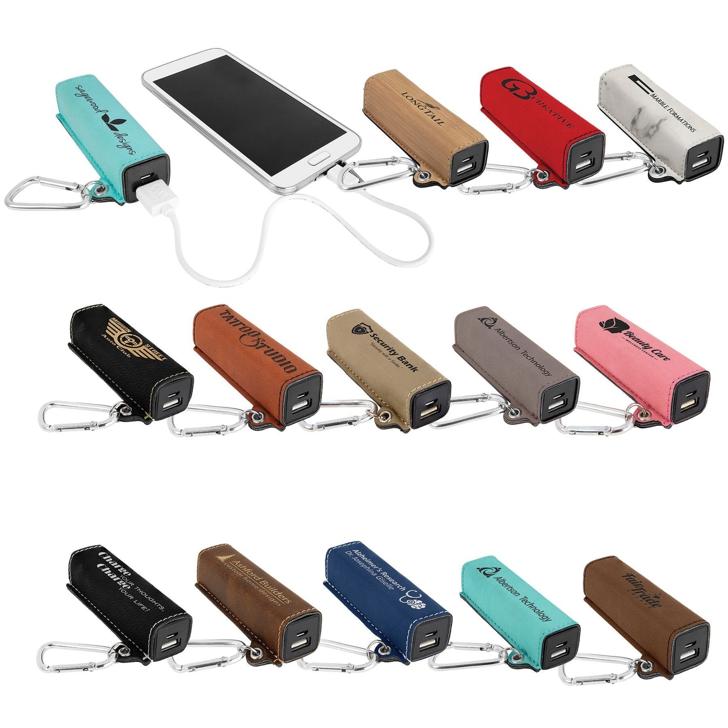 Leatherette Power Bank - Everlasting Etchings, LLC