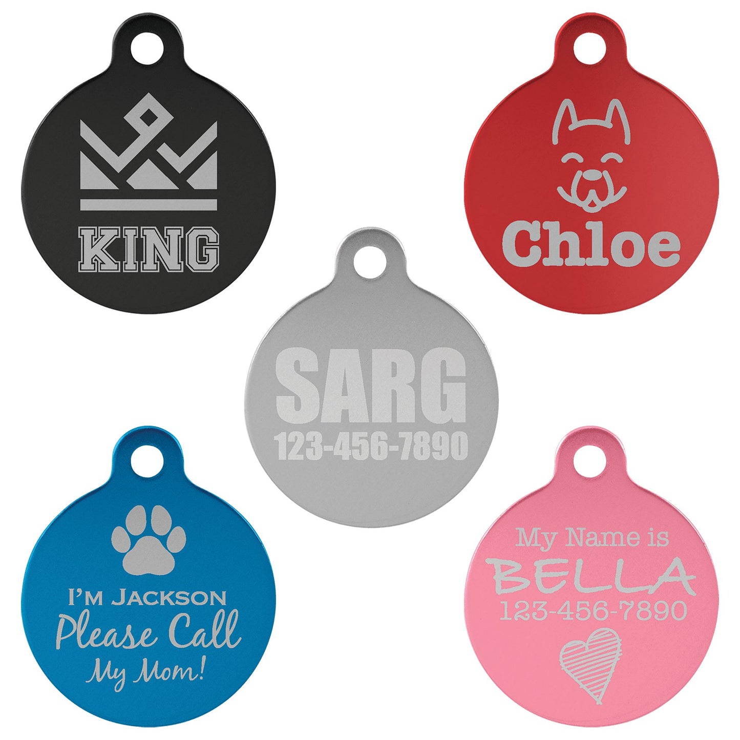 Round Pet Tags - Everlasting Etchings, LLC