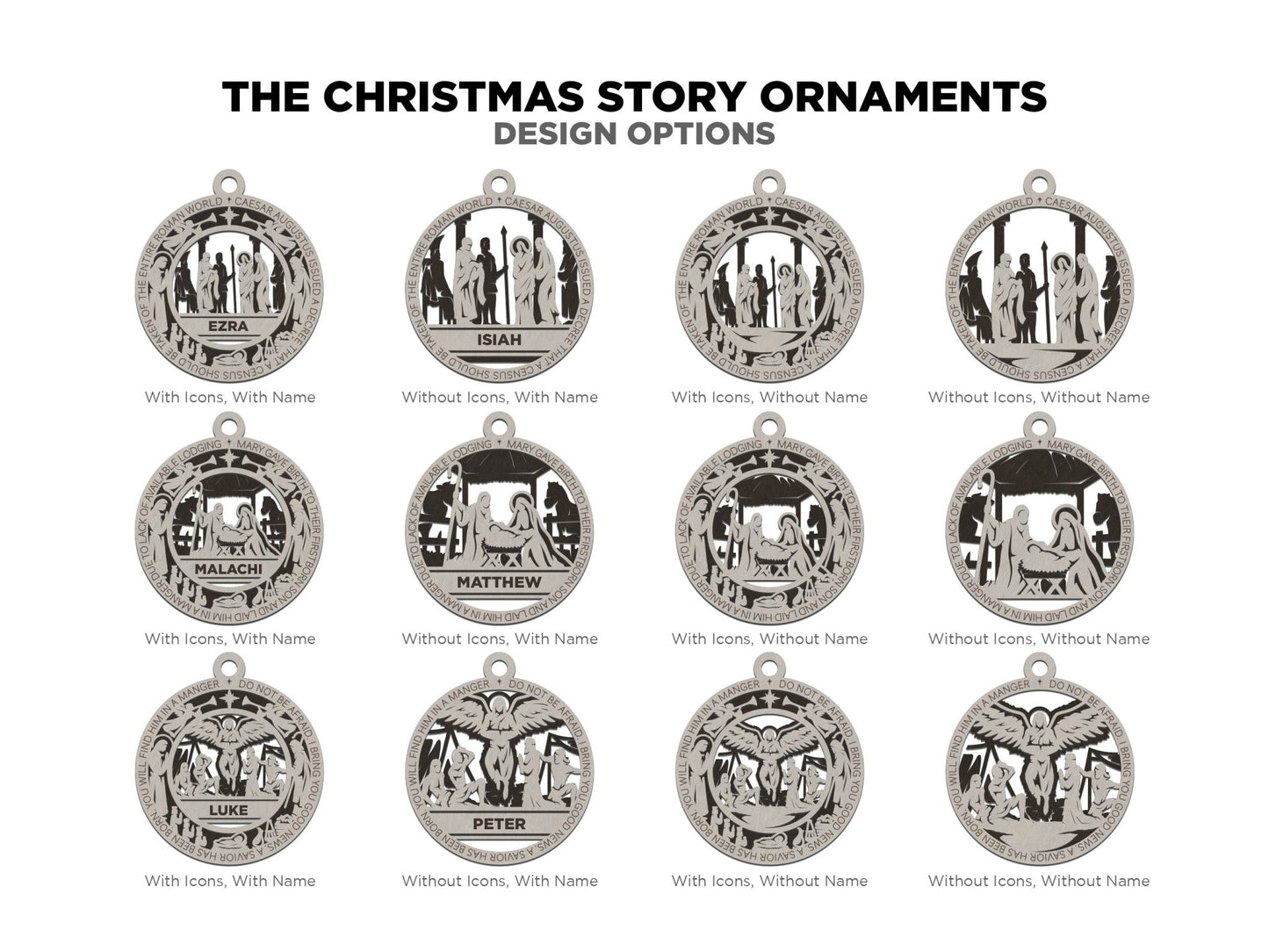 The Christmas Story Ornaments - Everlasting Etchings, LLC