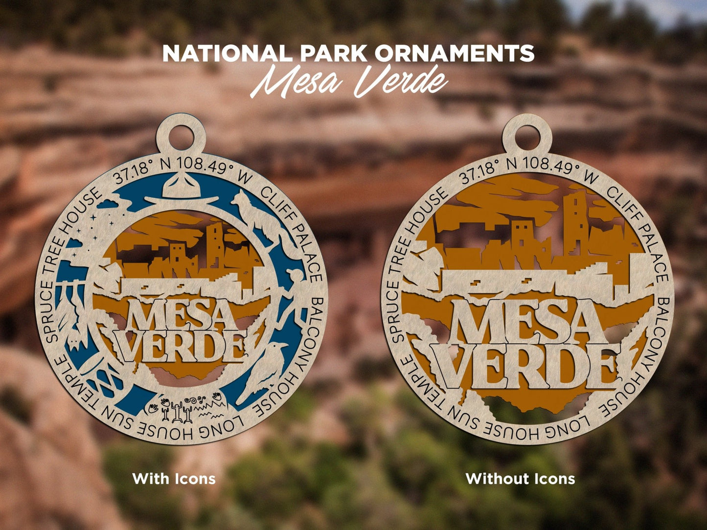 U.S National Park Ornaments - Everlasting Etchings, LLC
