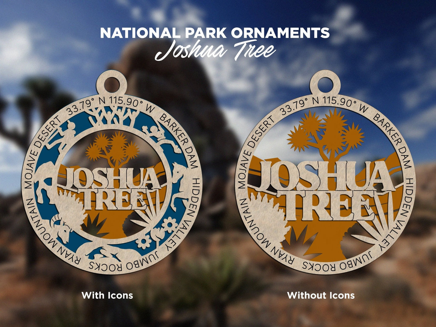 U.S National Park Ornaments - Everlasting Etchings, LLC