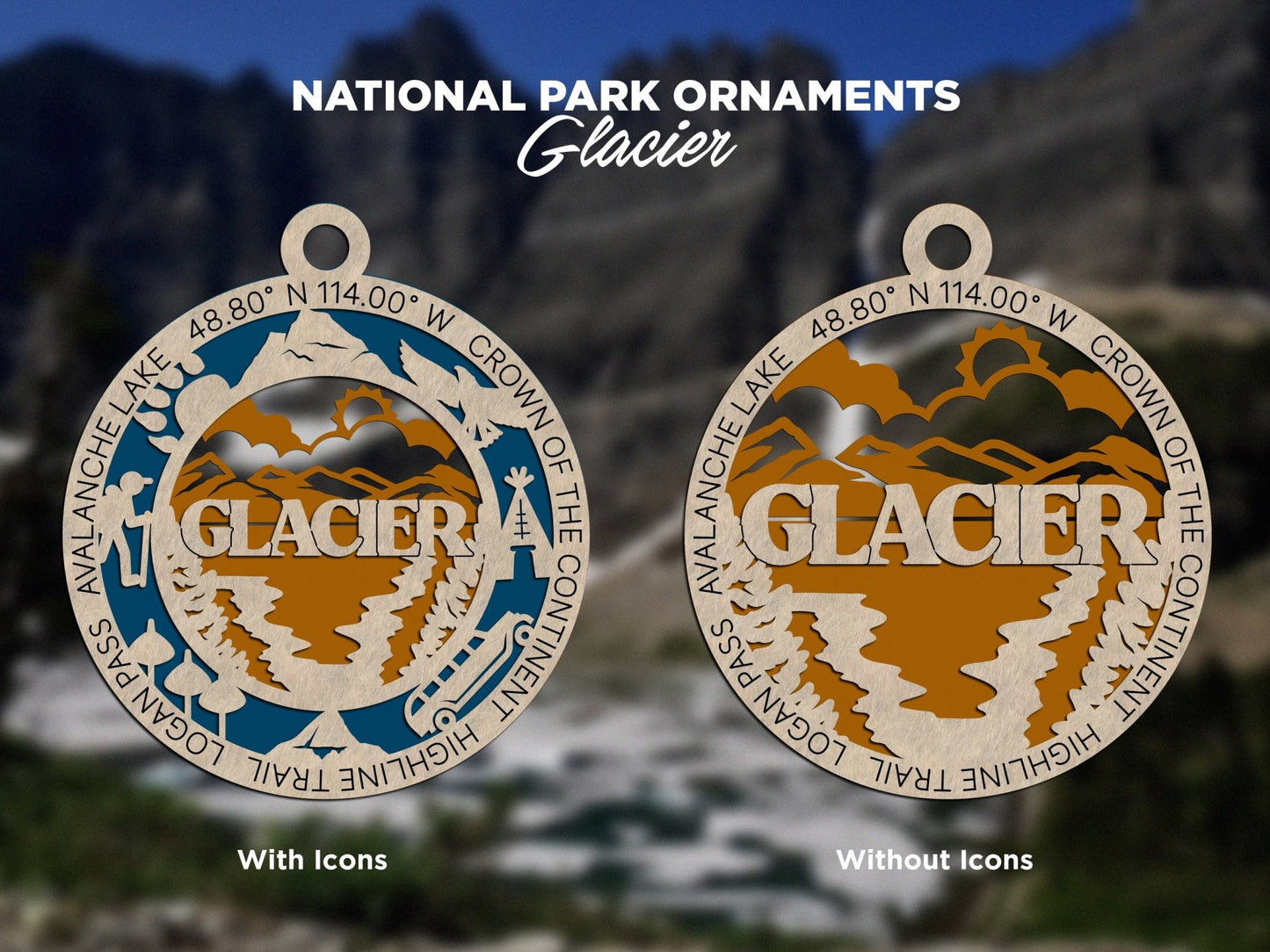 U.S National Park Ornaments - Everlasting Etchings, LLC