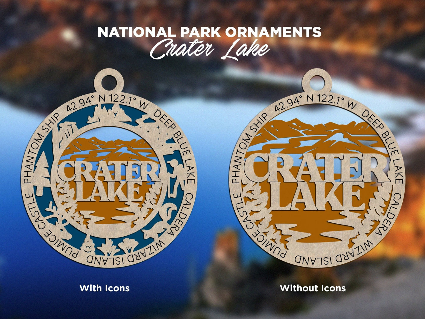 U.S National Park Ornaments - Everlasting Etchings, LLC