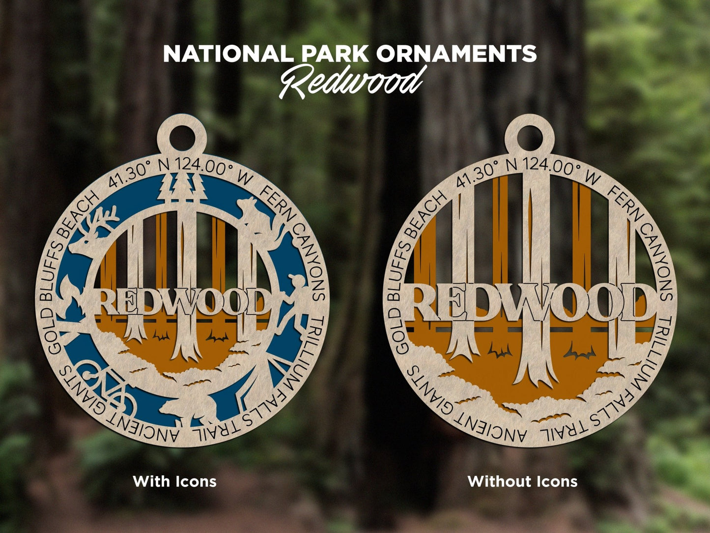 U.S National Park Ornaments - Everlasting Etchings, LLC