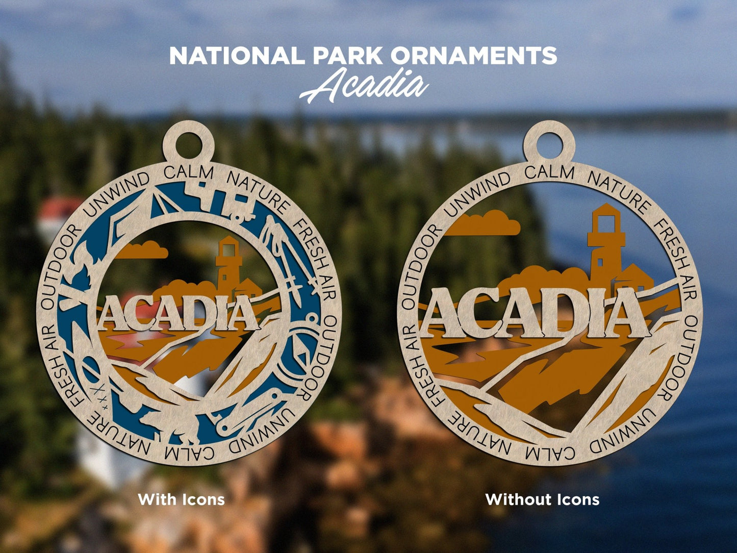 U.S National Park Ornaments - Everlasting Etchings, LLC