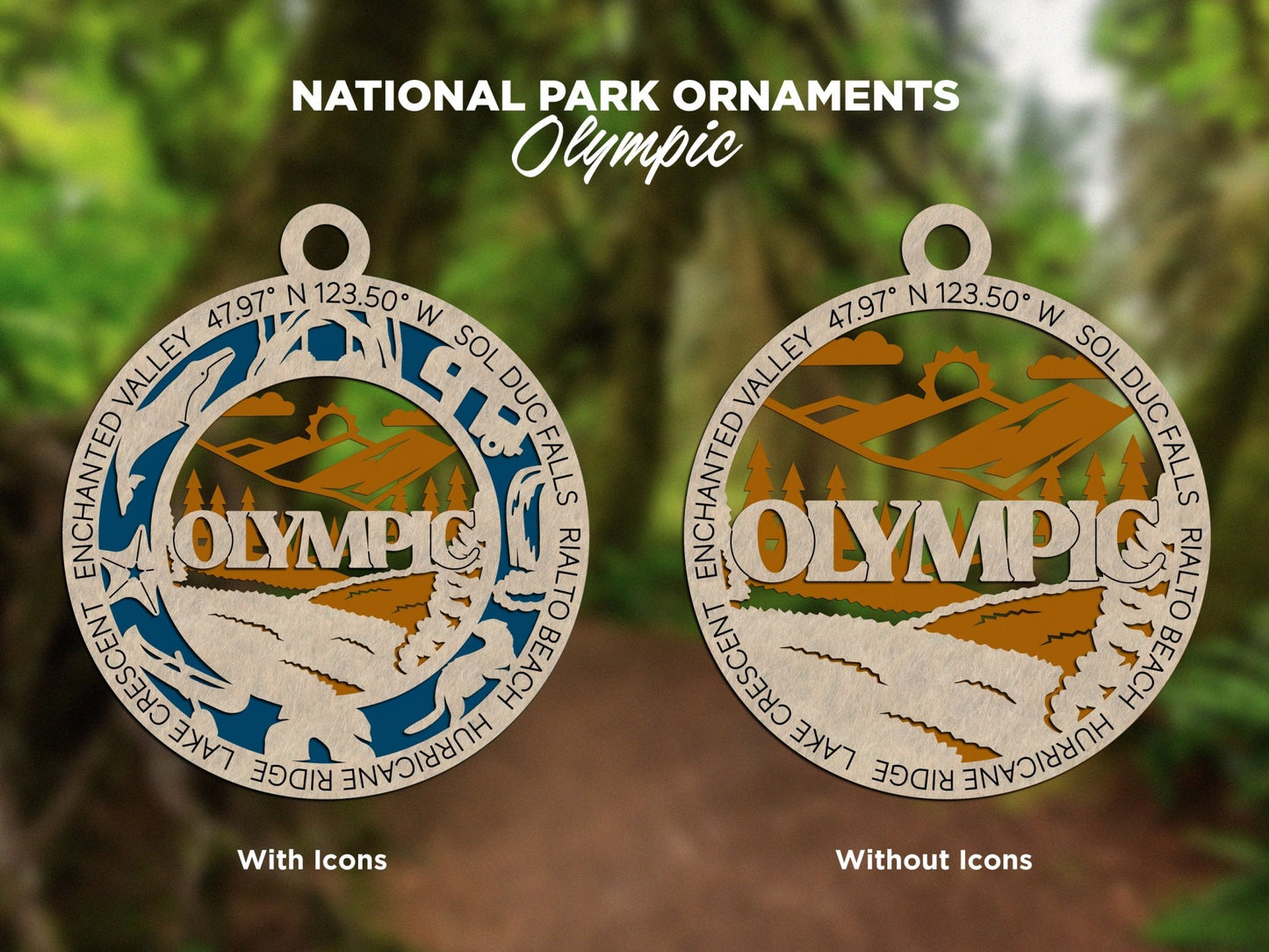 U.S National Park Ornaments - Everlasting Etchings, LLC
