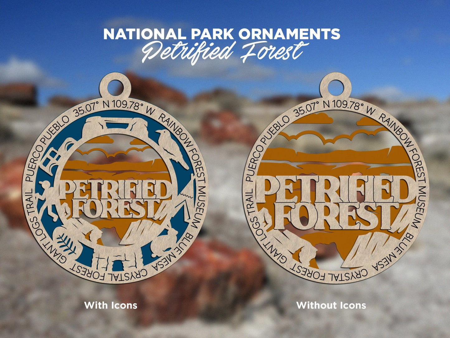 U.S National Park Ornaments - Everlasting Etchings, LLC