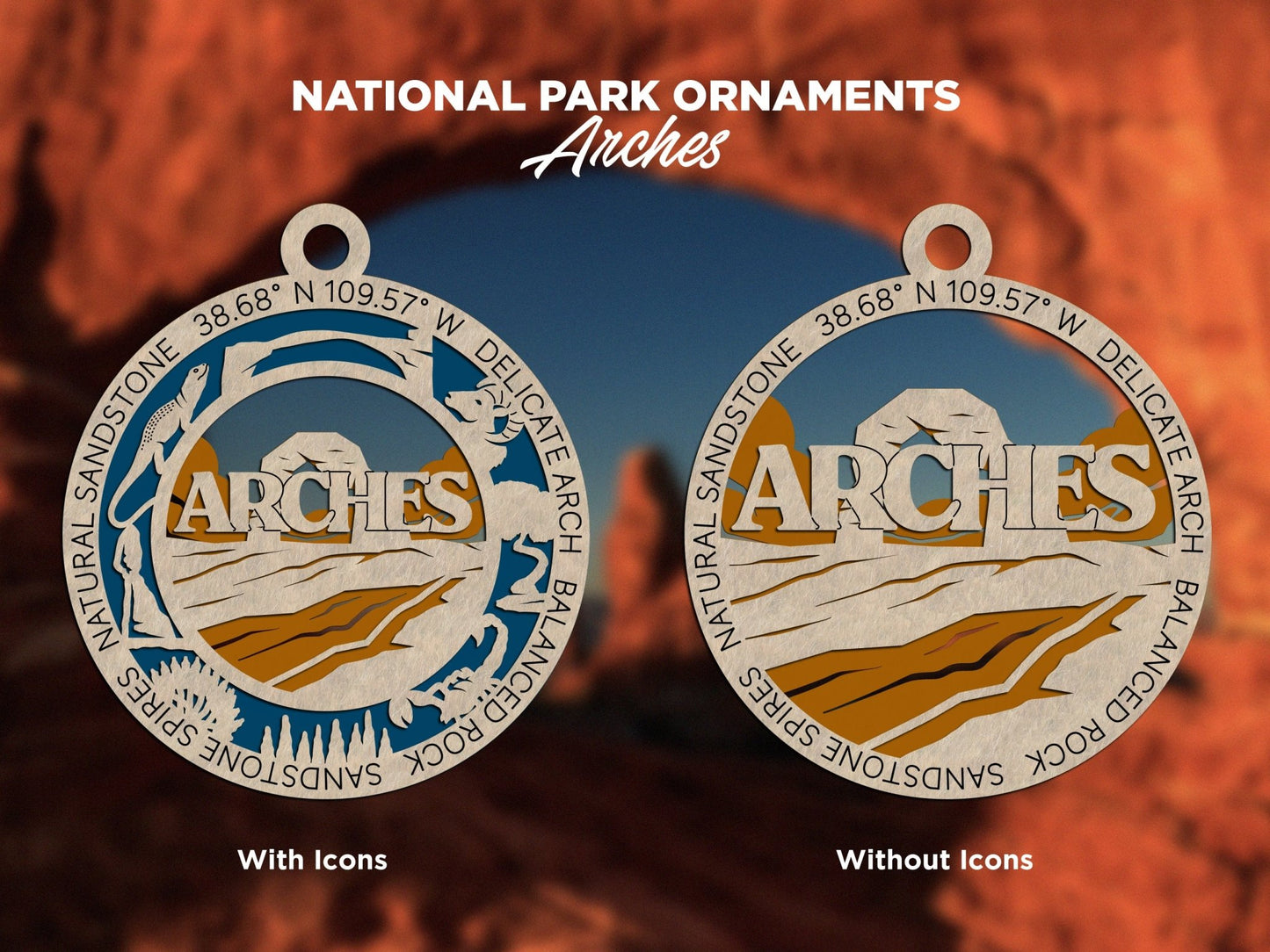 U.S National Park Ornaments - Everlasting Etchings, LLC