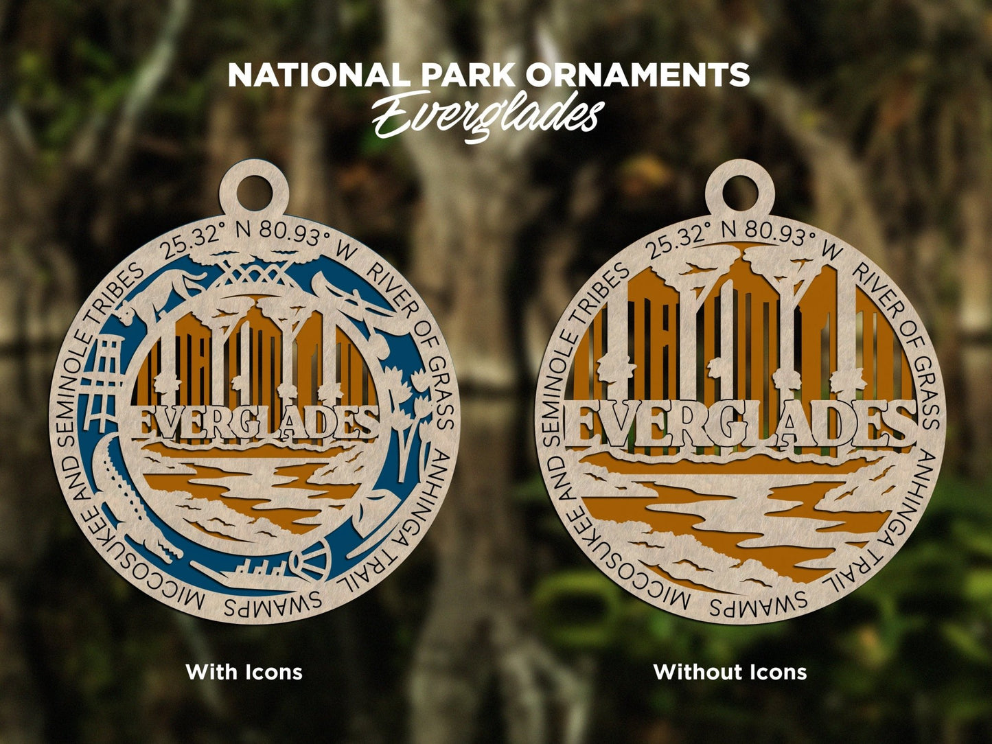 U.S National Park Ornaments - Everlasting Etchings, LLC