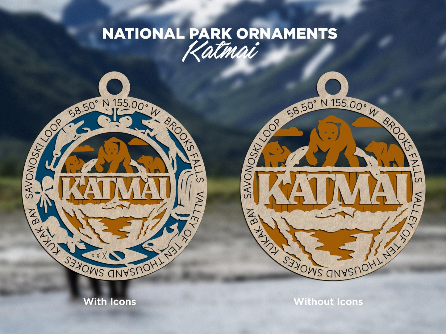 U.S National Park Ornaments - Everlasting Etchings, LLC
