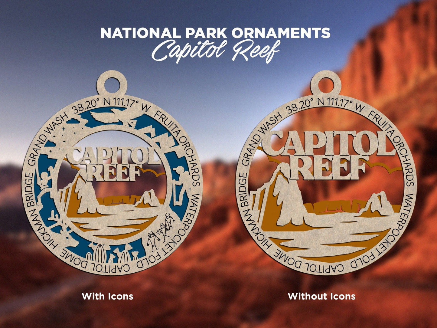 U.S National Park Ornaments - Everlasting Etchings, LLC