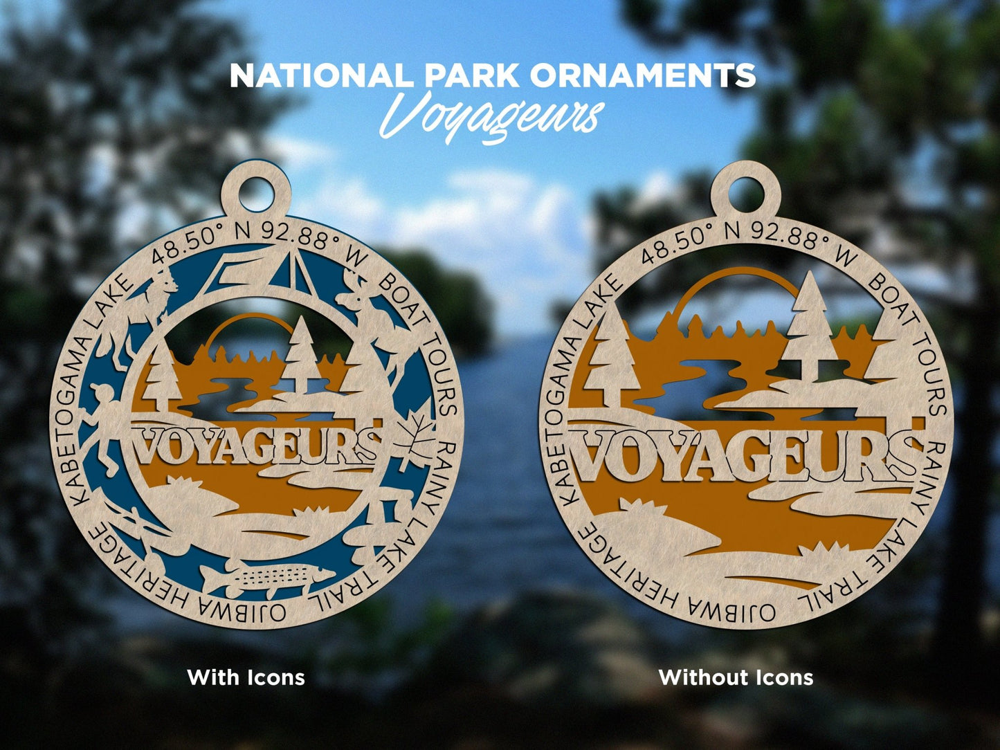 U.S National Park Ornaments - Everlasting Etchings, LLC