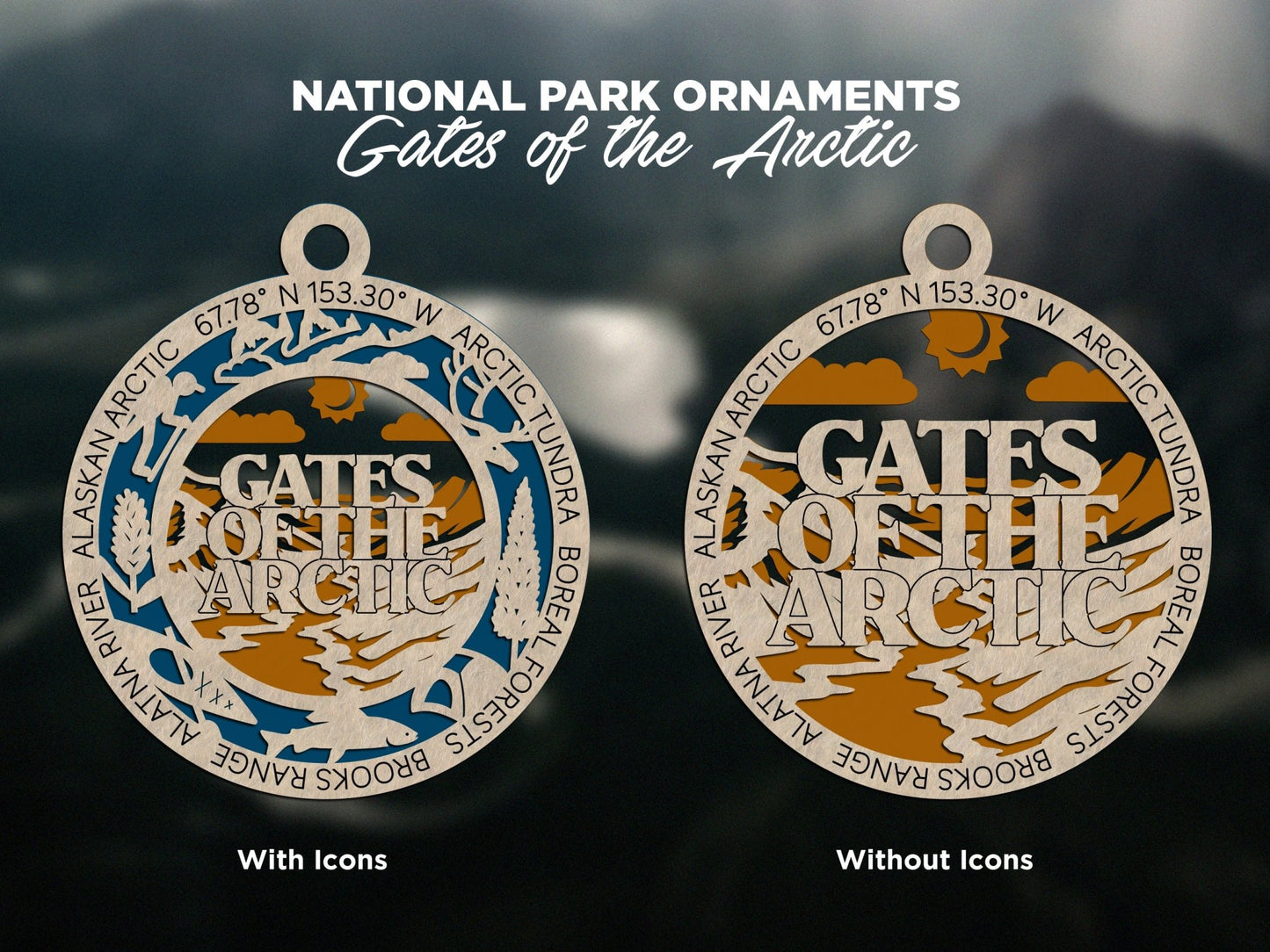 U.S National Park Ornaments - Everlasting Etchings, LLC