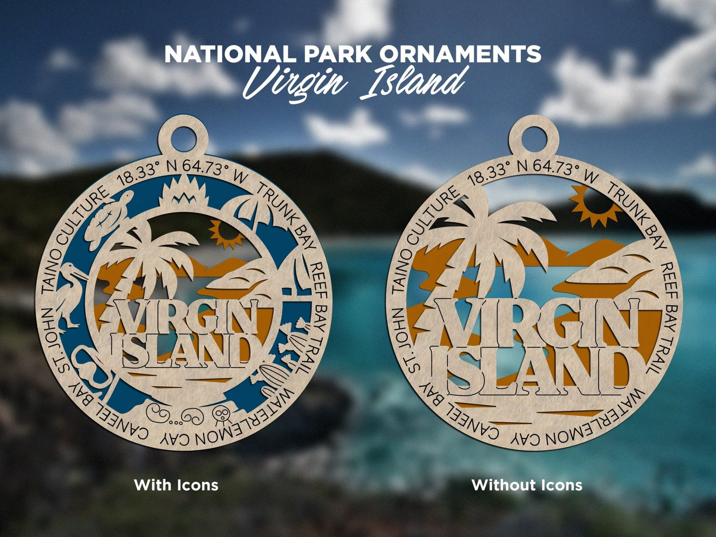 U.S National Park Ornaments - Everlasting Etchings, LLC