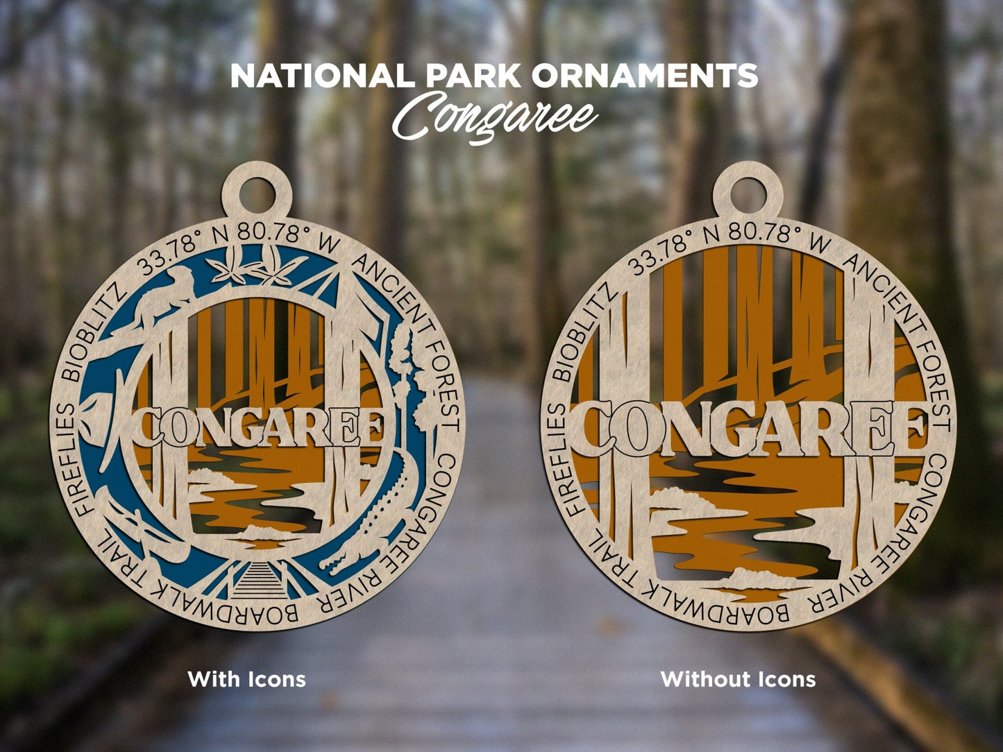 U.S National Park Ornaments - Everlasting Etchings, LLC