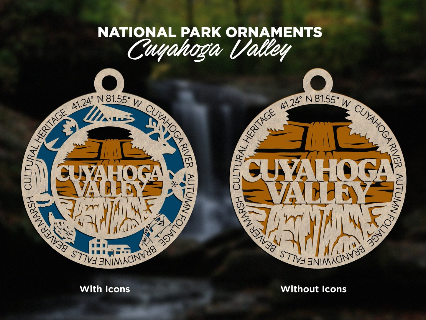 U.S National Park Ornaments - Everlasting Etchings, LLC