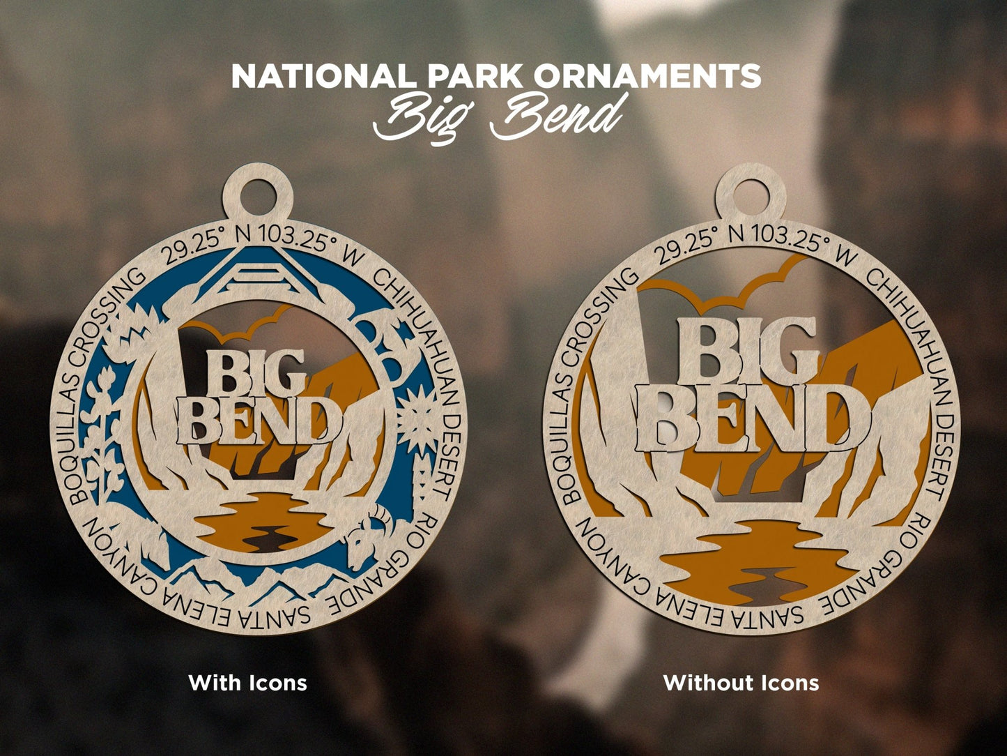 U.S National Park Ornaments - Everlasting Etchings, LLC