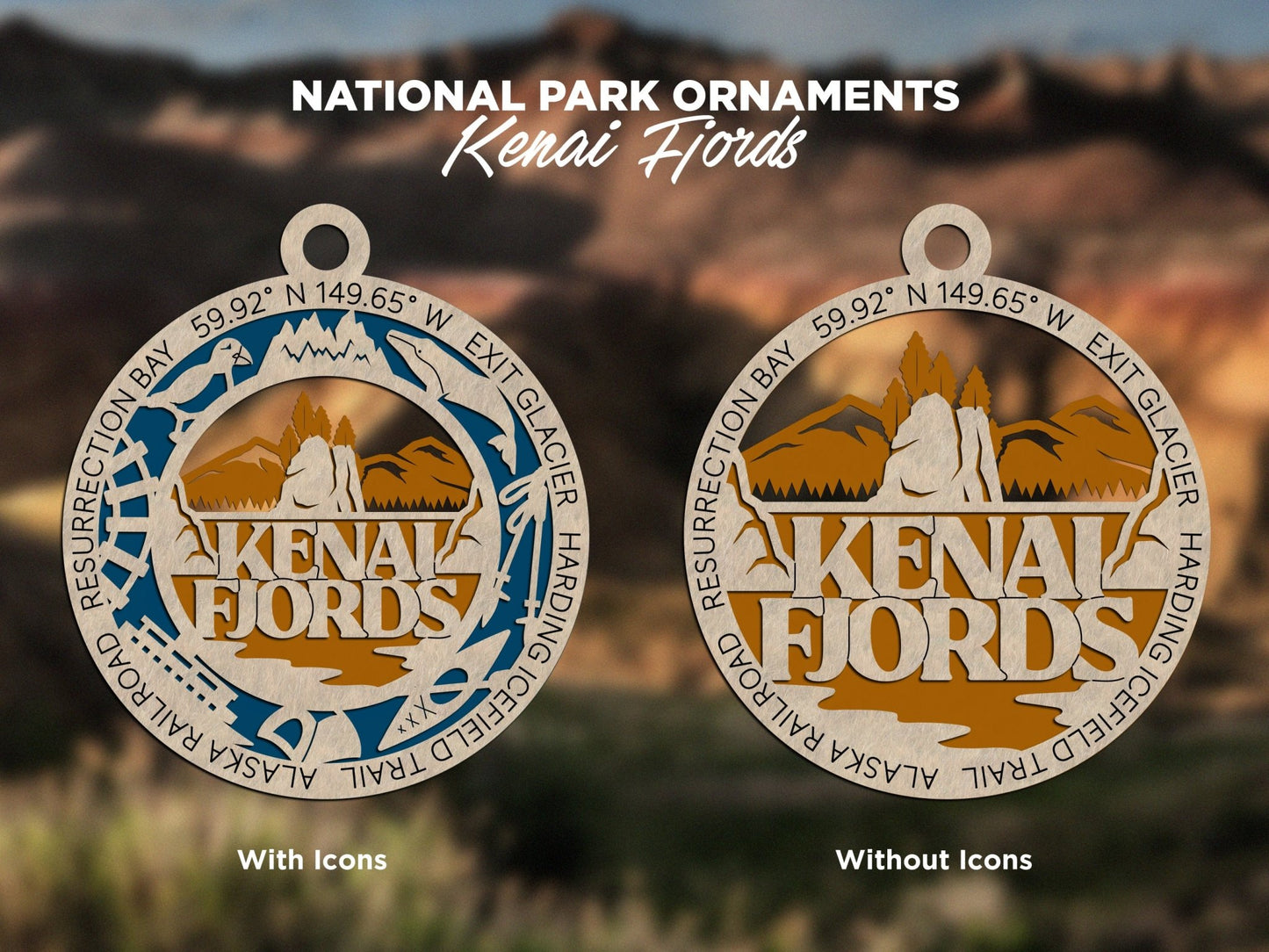 U.S National Park Ornaments - Everlasting Etchings, LLC