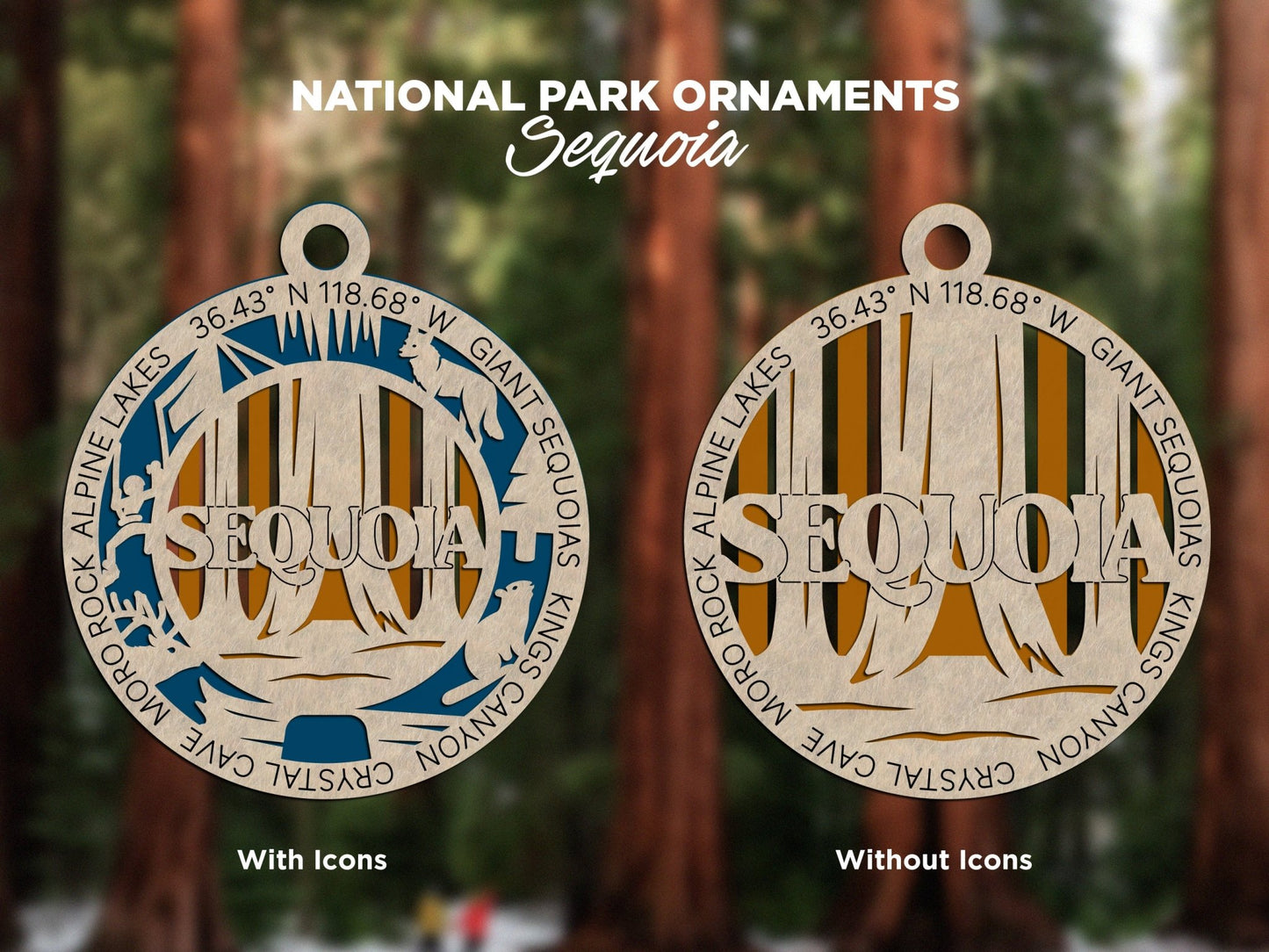 U.S National Park Ornaments - Everlasting Etchings, LLC