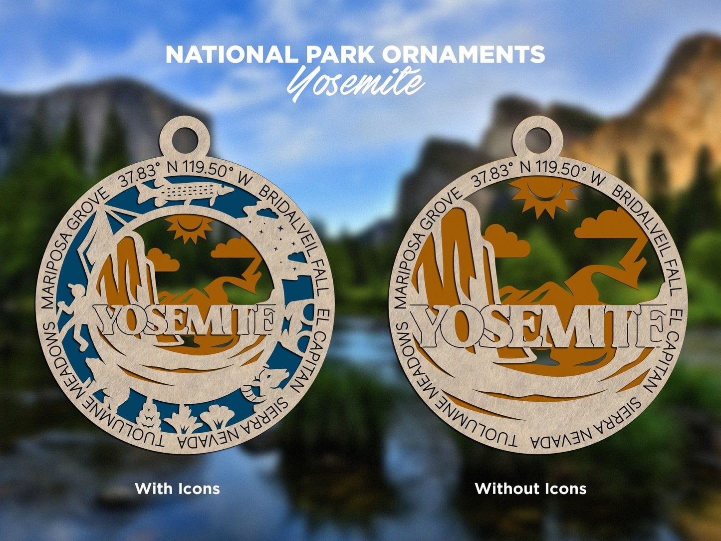 U.S National Park Ornaments - Everlasting Etchings, LLC