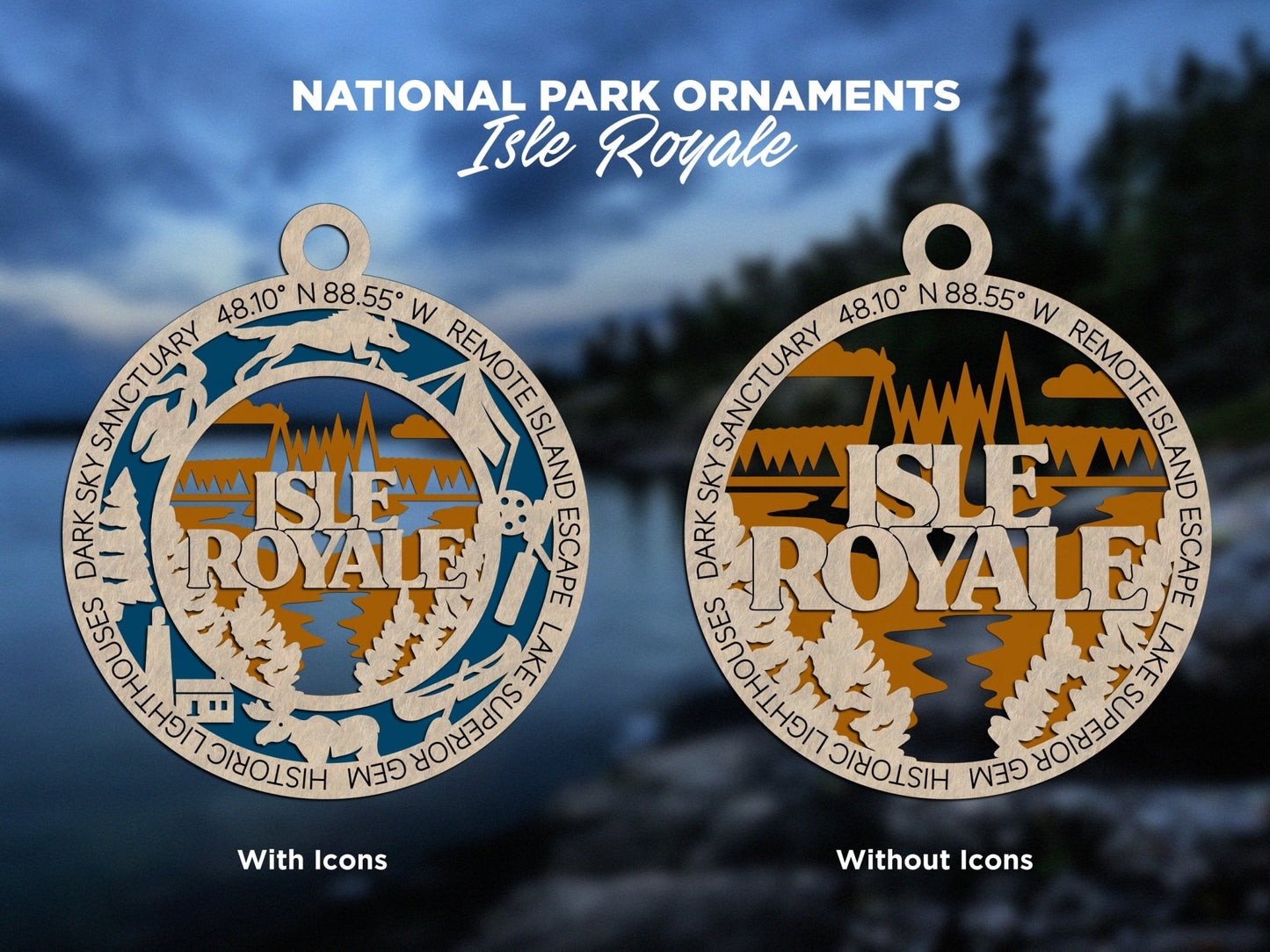 U.S National Park Ornaments - Everlasting Etchings, LLC