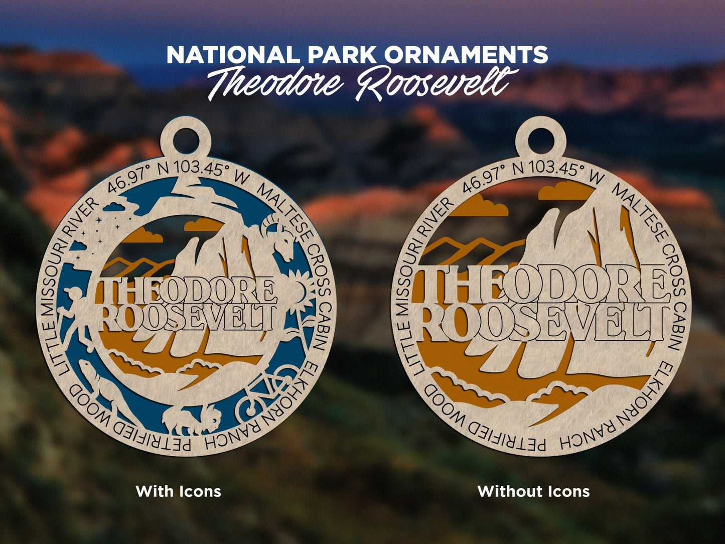 U.S National Park Ornaments - Everlasting Etchings, LLC