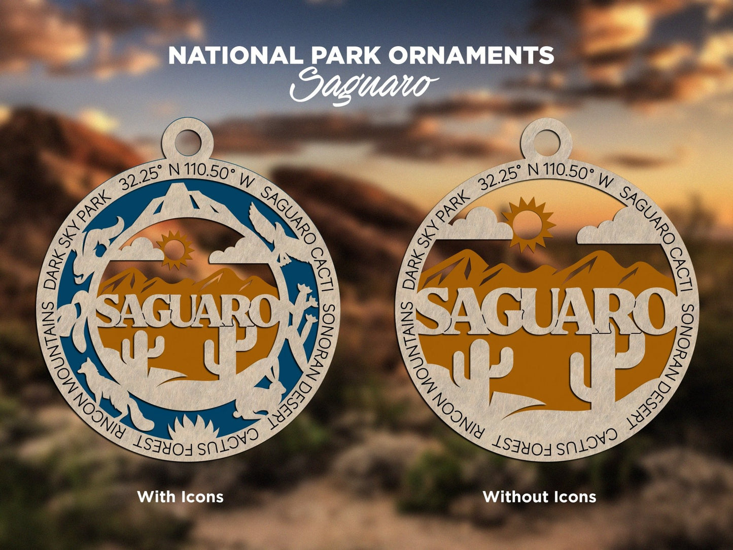 U.S National Park Ornaments - Everlasting Etchings, LLC