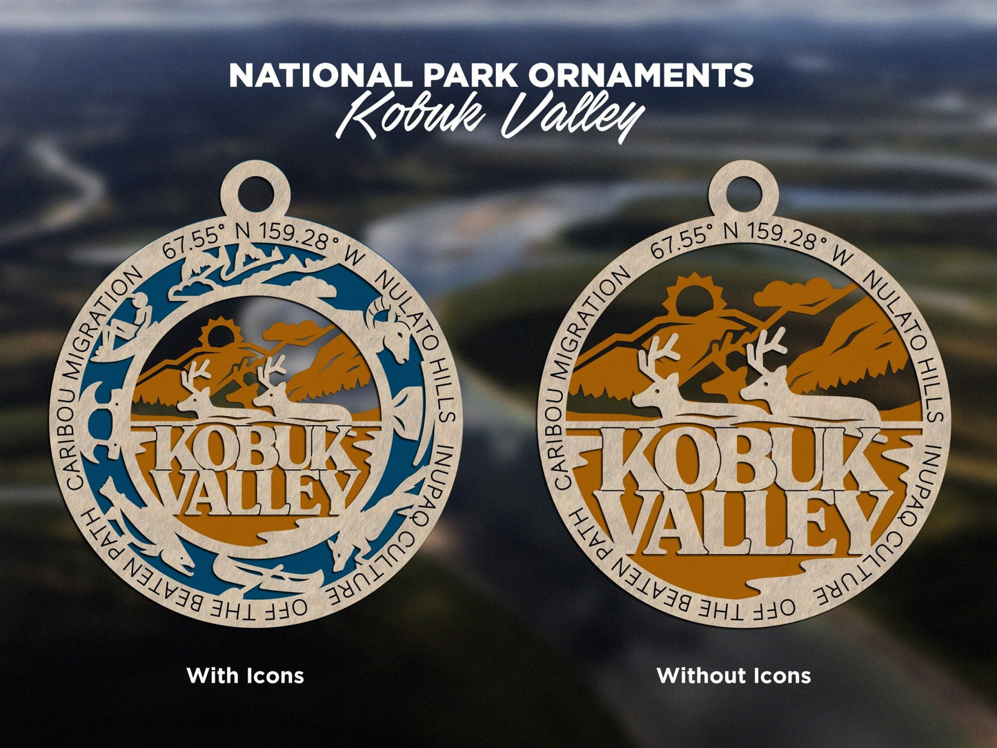 U.S National Park Ornaments - Everlasting Etchings, LLC