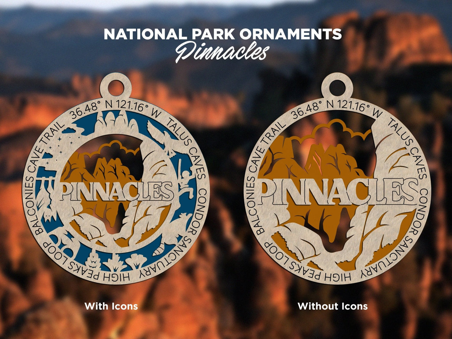 U.S National Park Ornaments - Everlasting Etchings, LLC