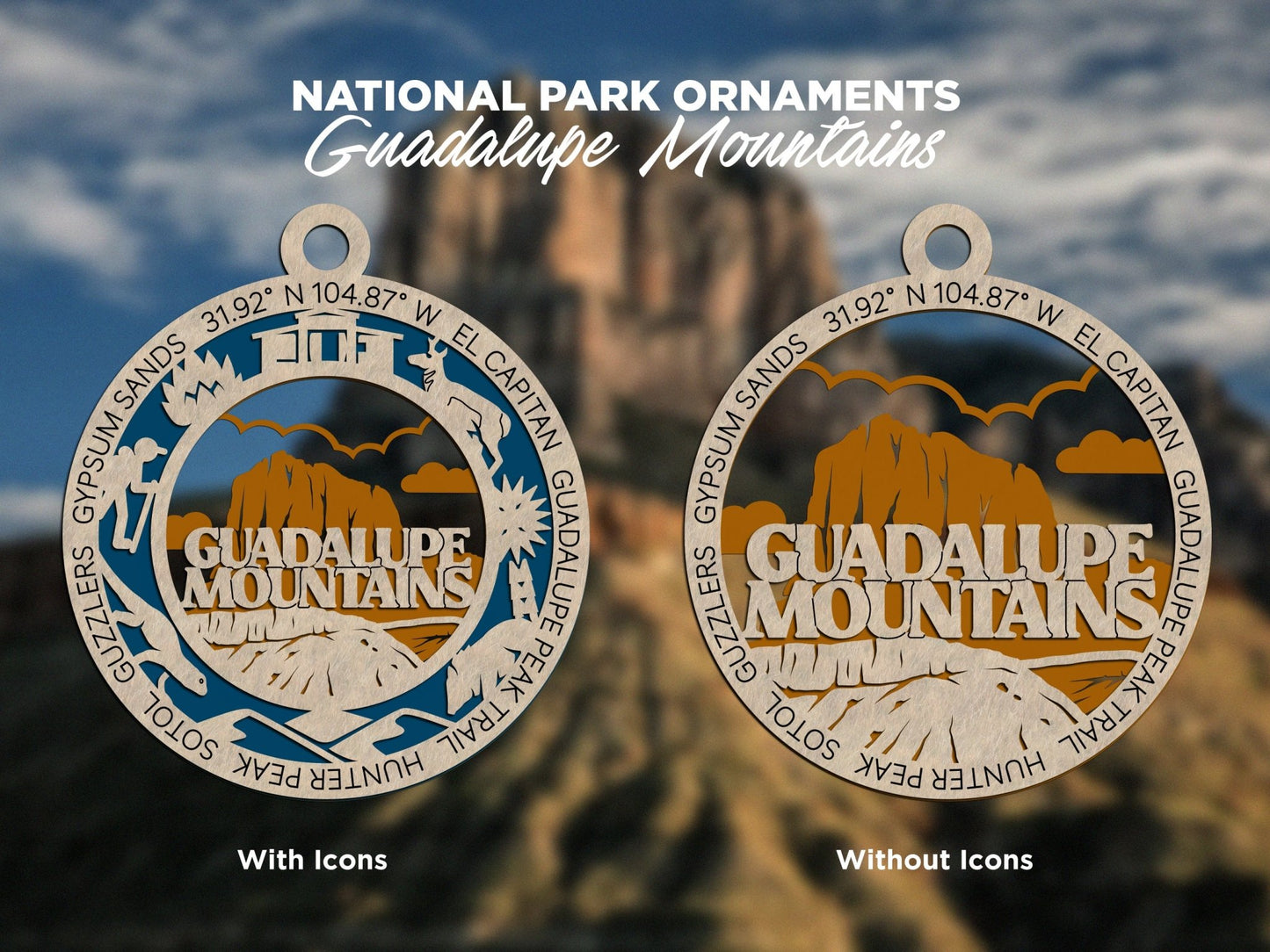 U.S National Park Ornaments - Everlasting Etchings, LLC
