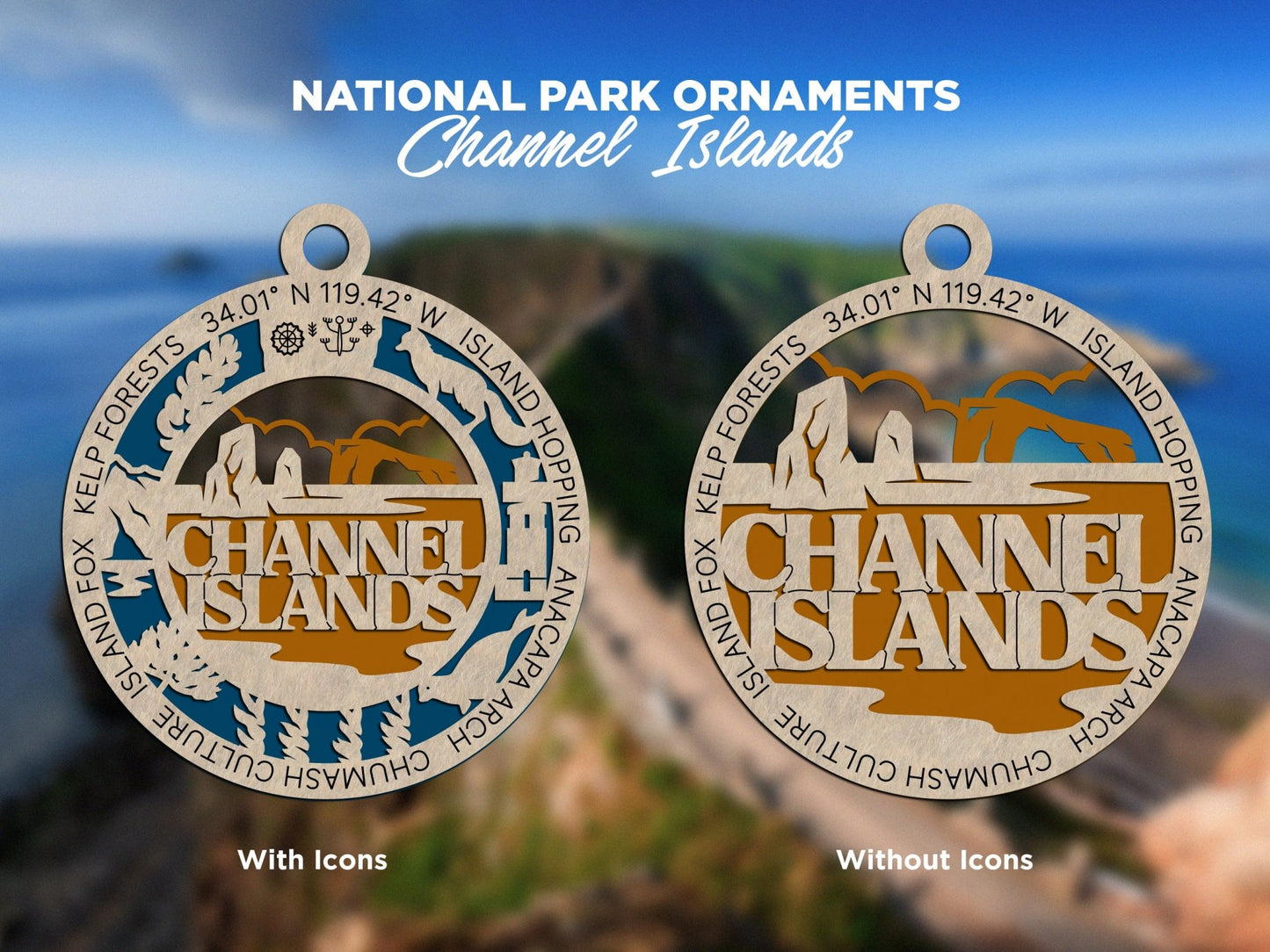 U.S National Park Ornaments - Everlasting Etchings, LLC