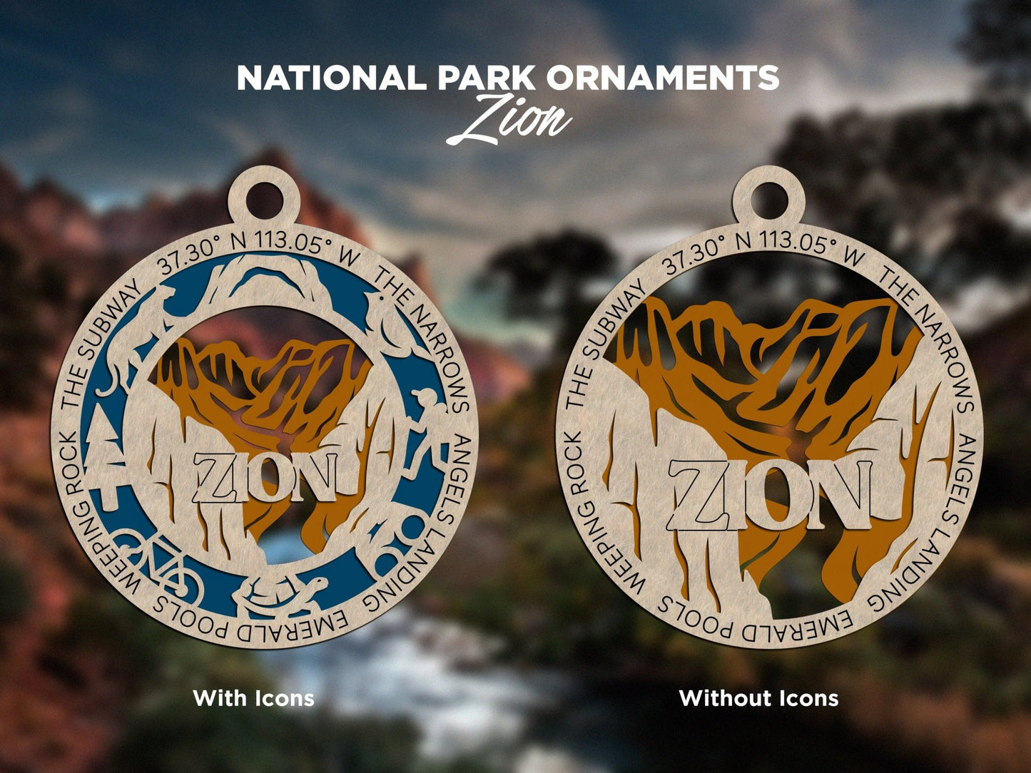 U.S National Park Ornaments - Everlasting Etchings, LLC
