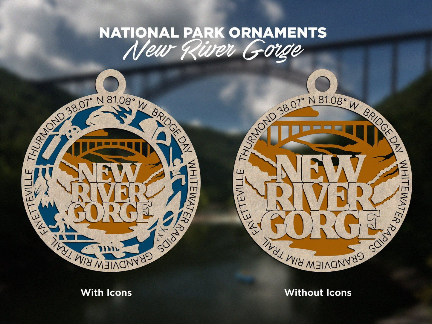 U.S National Park Ornaments - Everlasting Etchings, LLC