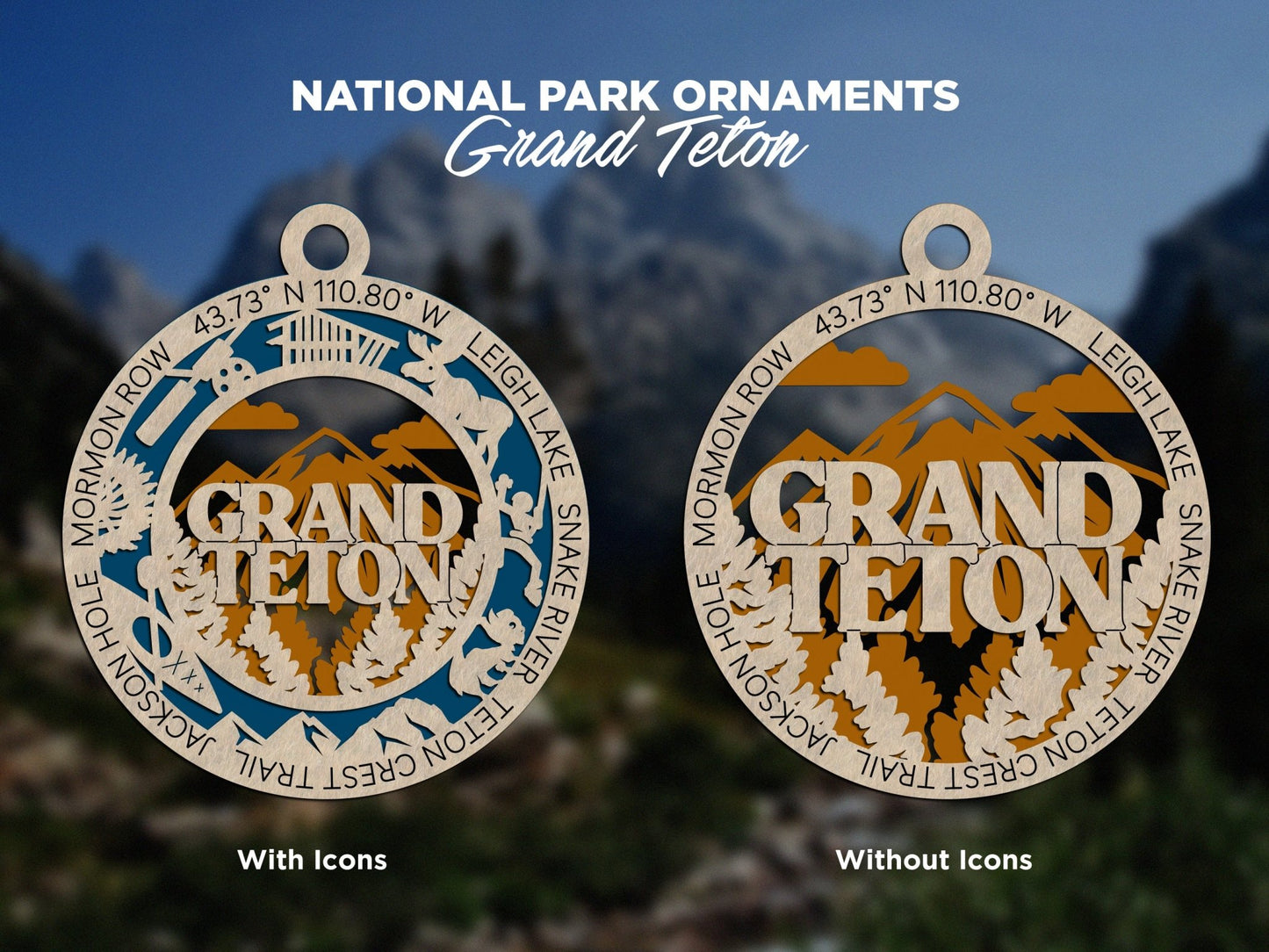 U.S National Park Ornaments - Everlasting Etchings, LLC