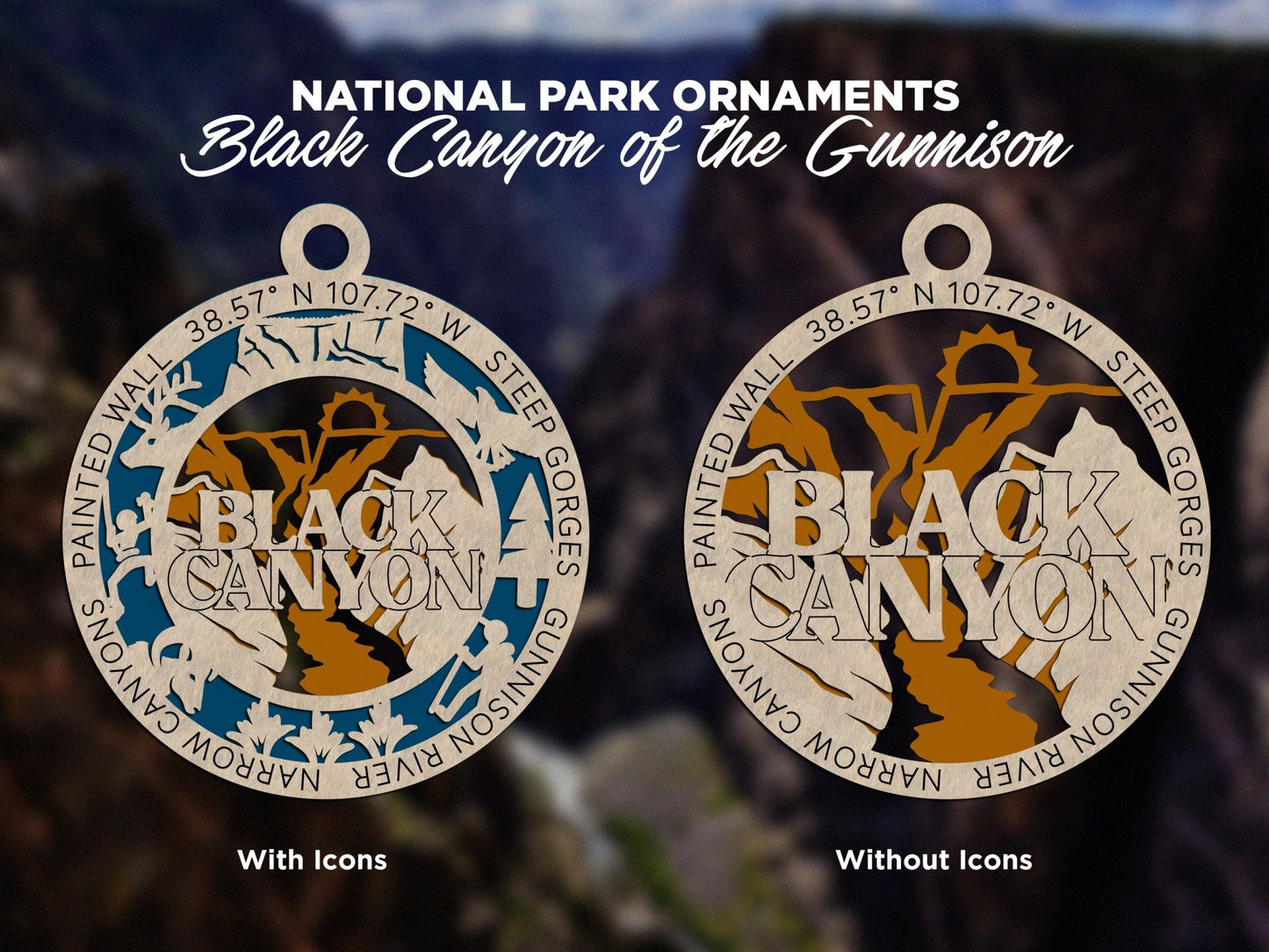 U.S National Park Ornaments - Everlasting Etchings, LLC