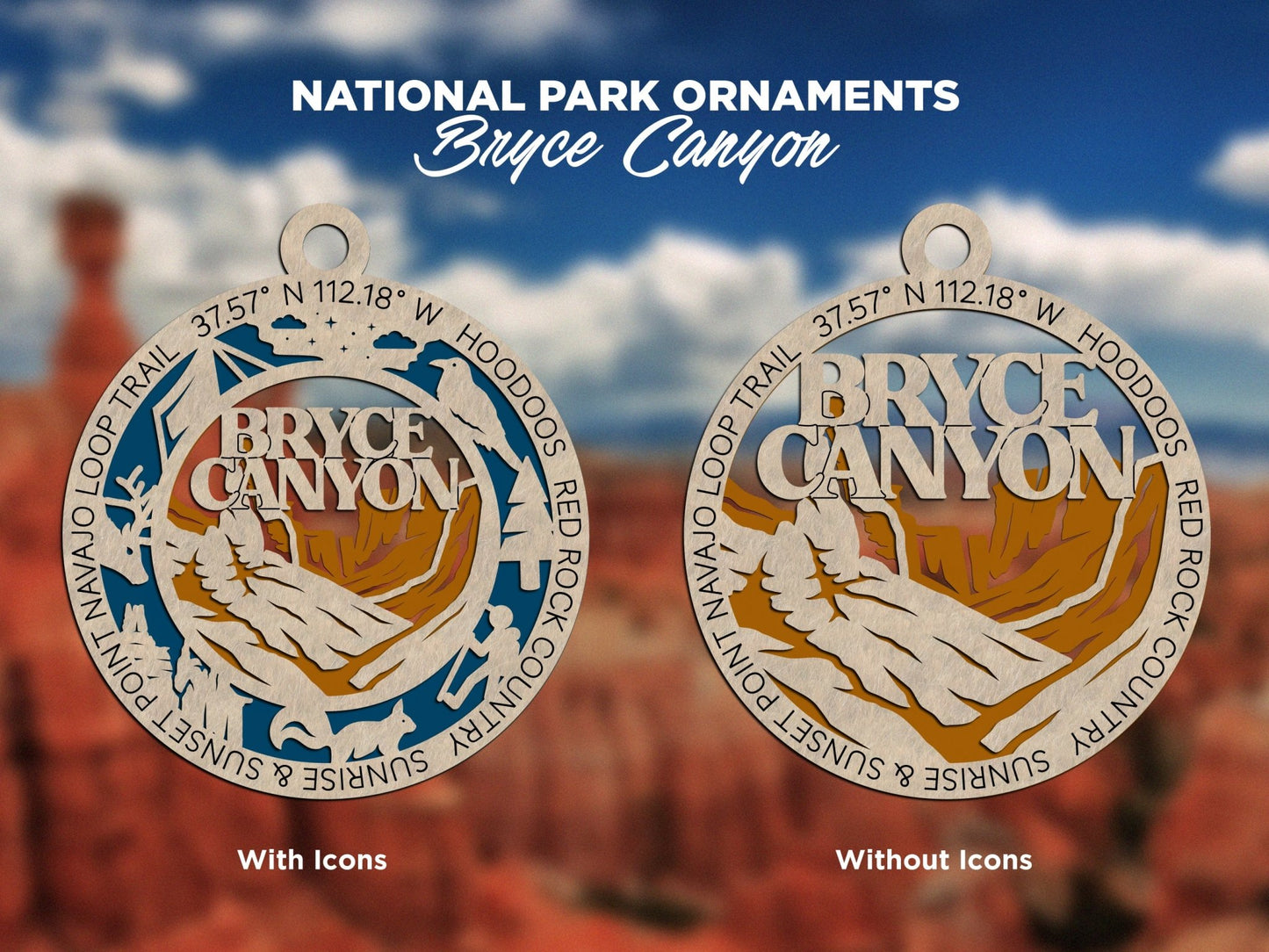 U.S National Park Ornaments - Everlasting Etchings, LLC