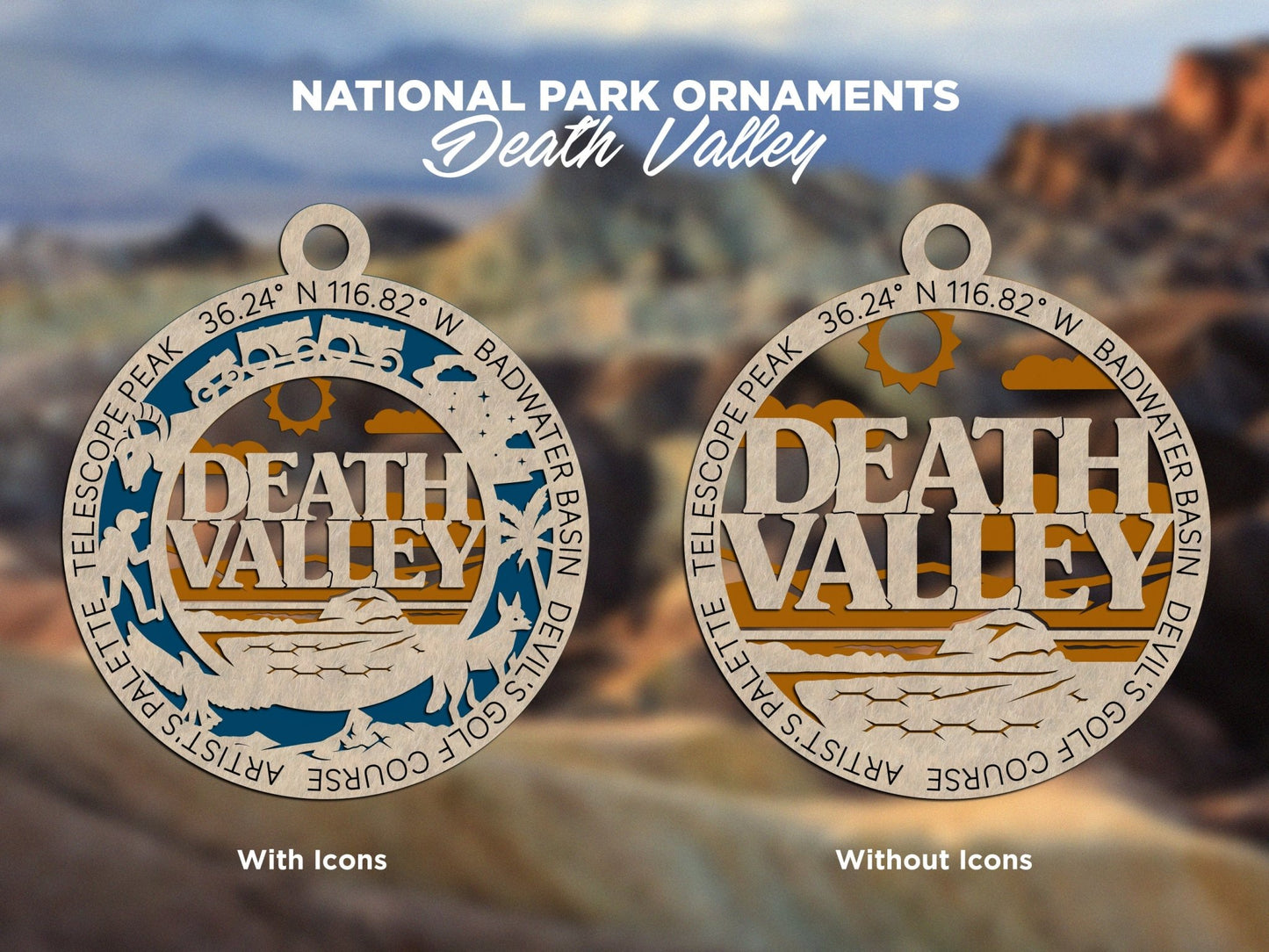 U.S National Park Ornaments - Everlasting Etchings, LLC