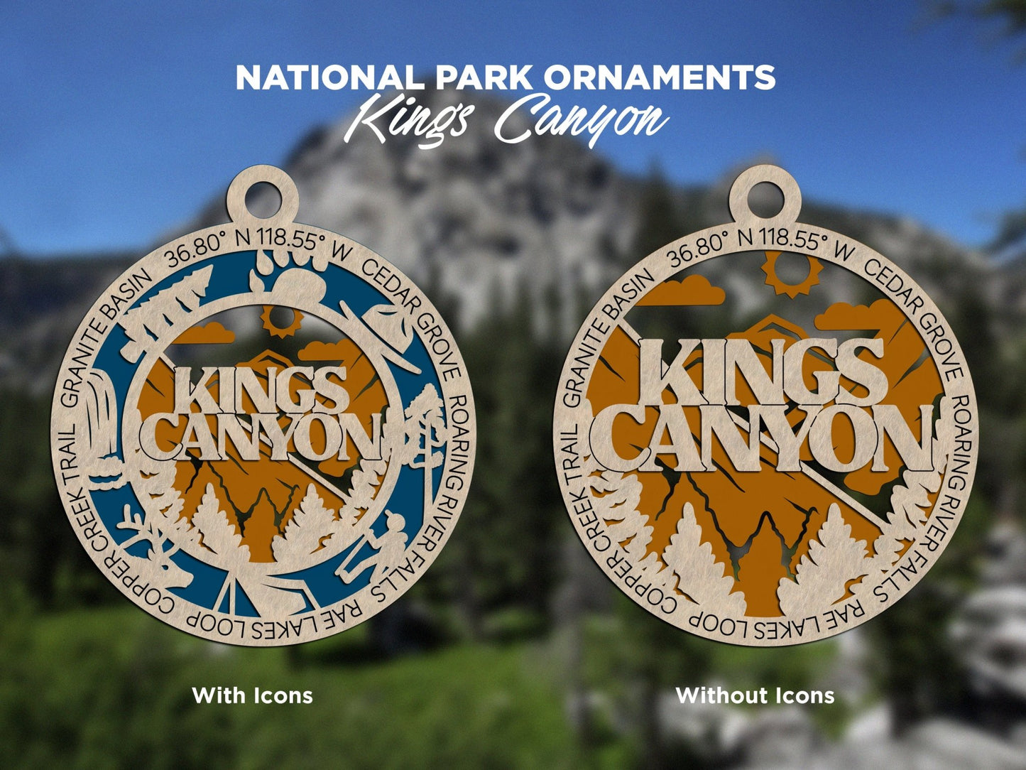 U.S National Park Ornaments - Everlasting Etchings, LLC