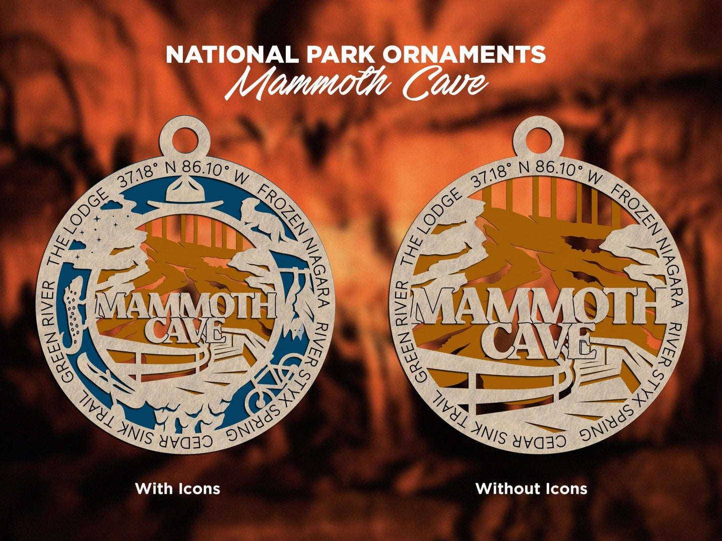 U.S National Park Ornaments - Everlasting Etchings, LLC