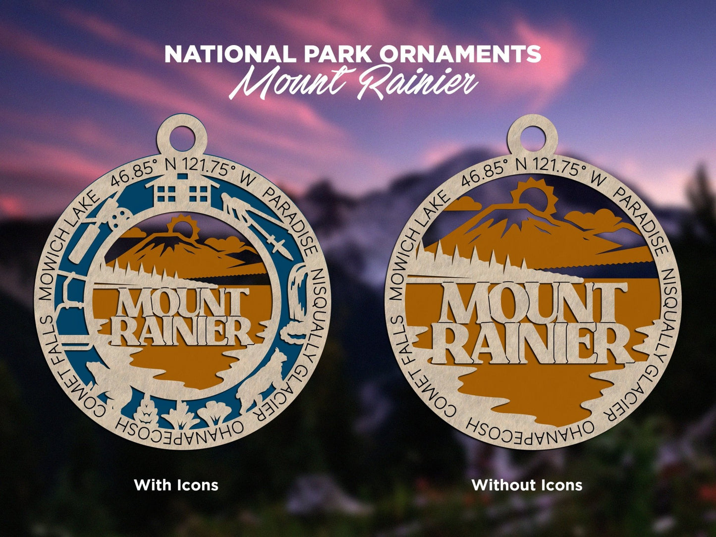 U.S National Park Ornaments - Everlasting Etchings, LLC