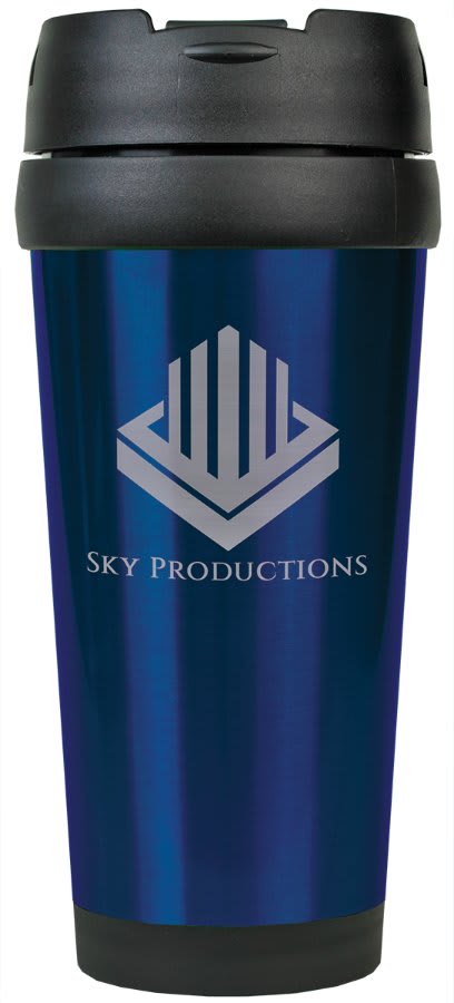 16 oz. Laserable Stainless Steel Travel Mug without Handle - Everlasting Etchings, LLC