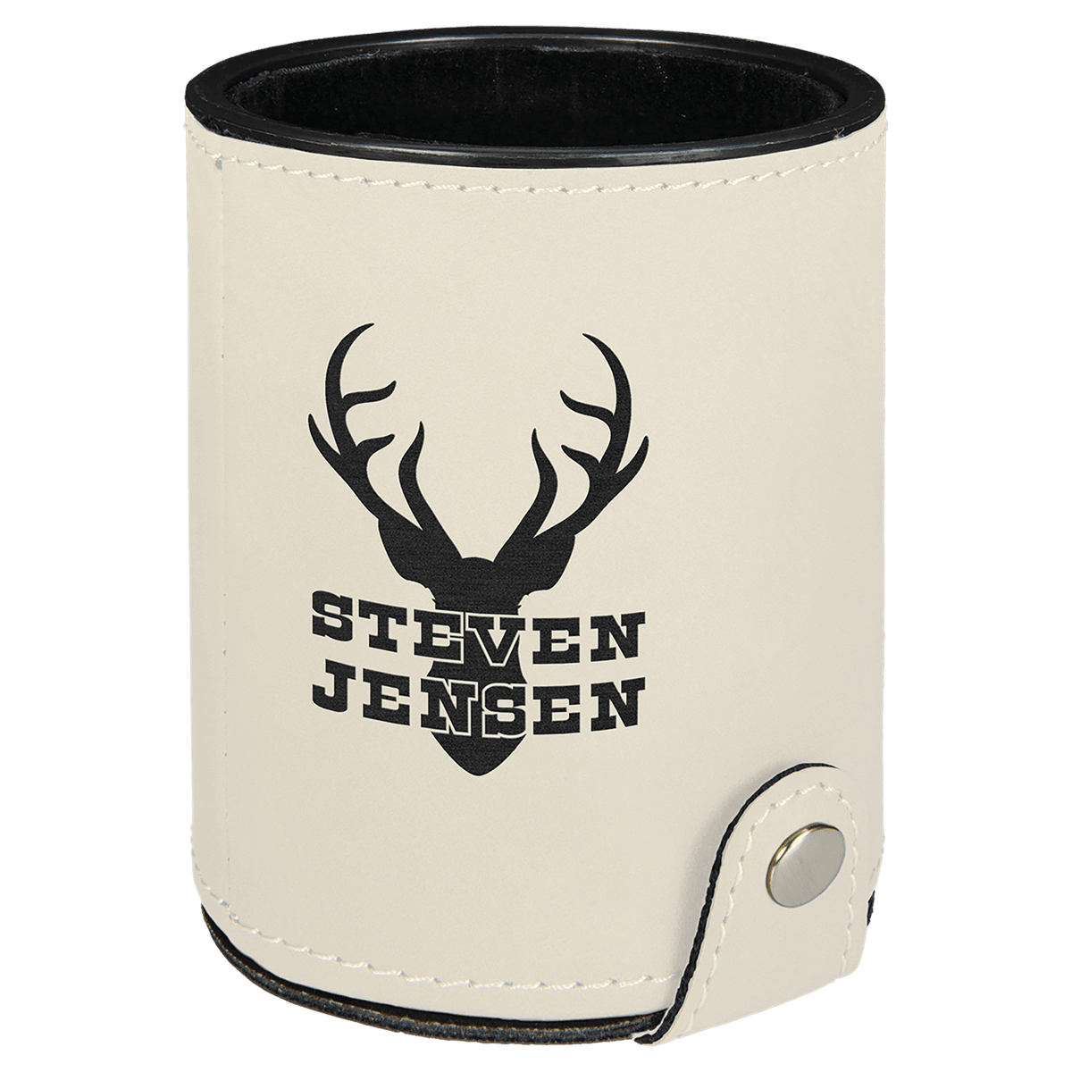 Leatherette Dice Cup with 5 Dice - Everlasting Etchings, LLC