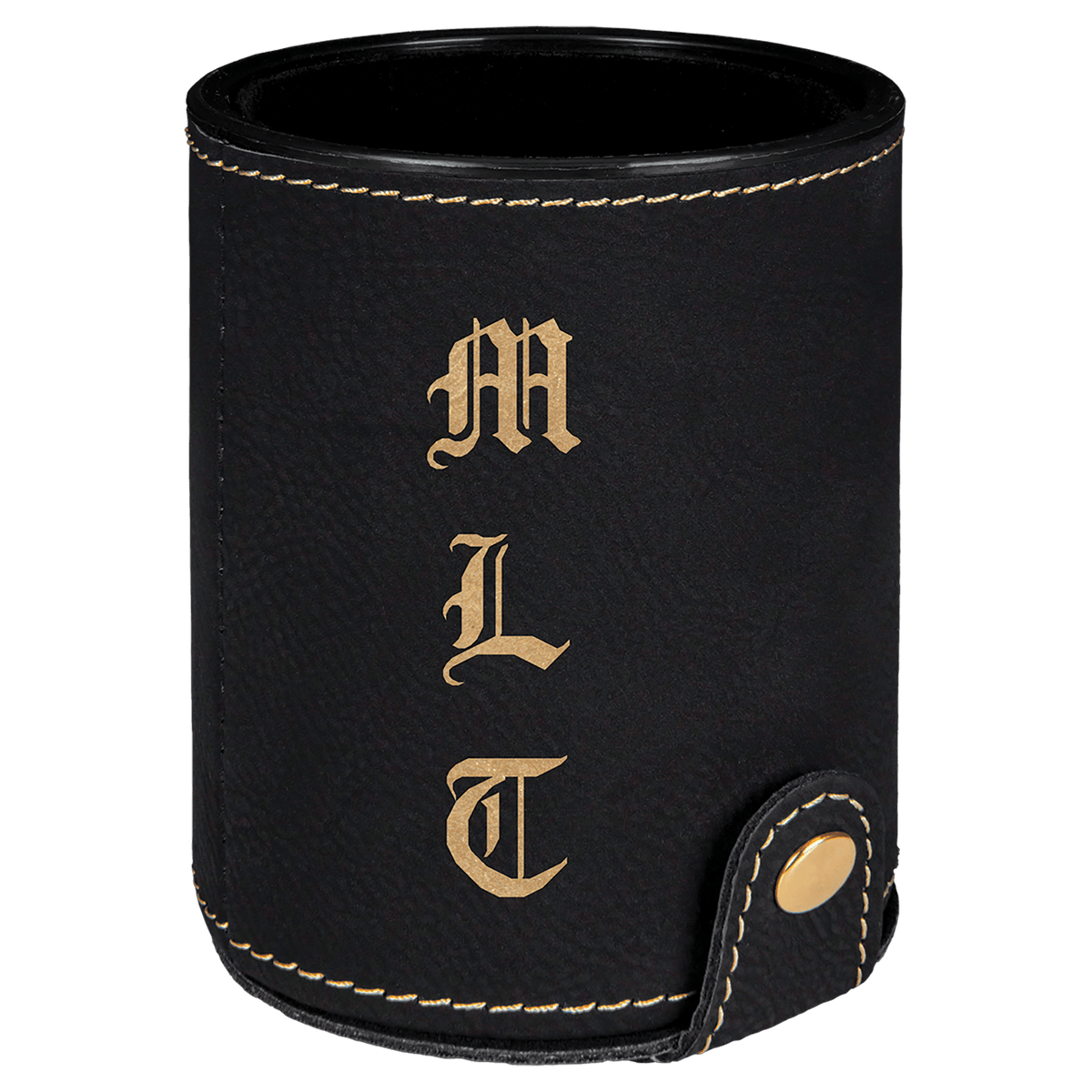 Leatherette Dice Cup with 5 Dice - Everlasting Etchings, LLC