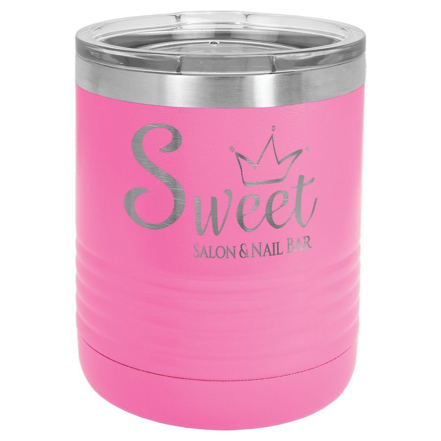 10 oz. Tumbler w/Clear Lid - Everlasting Etchings, LLC