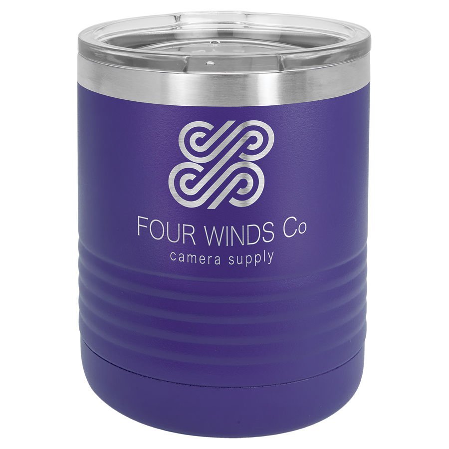 10 oz. Tumbler w/Clear Lid - Everlasting Etchings, LLC