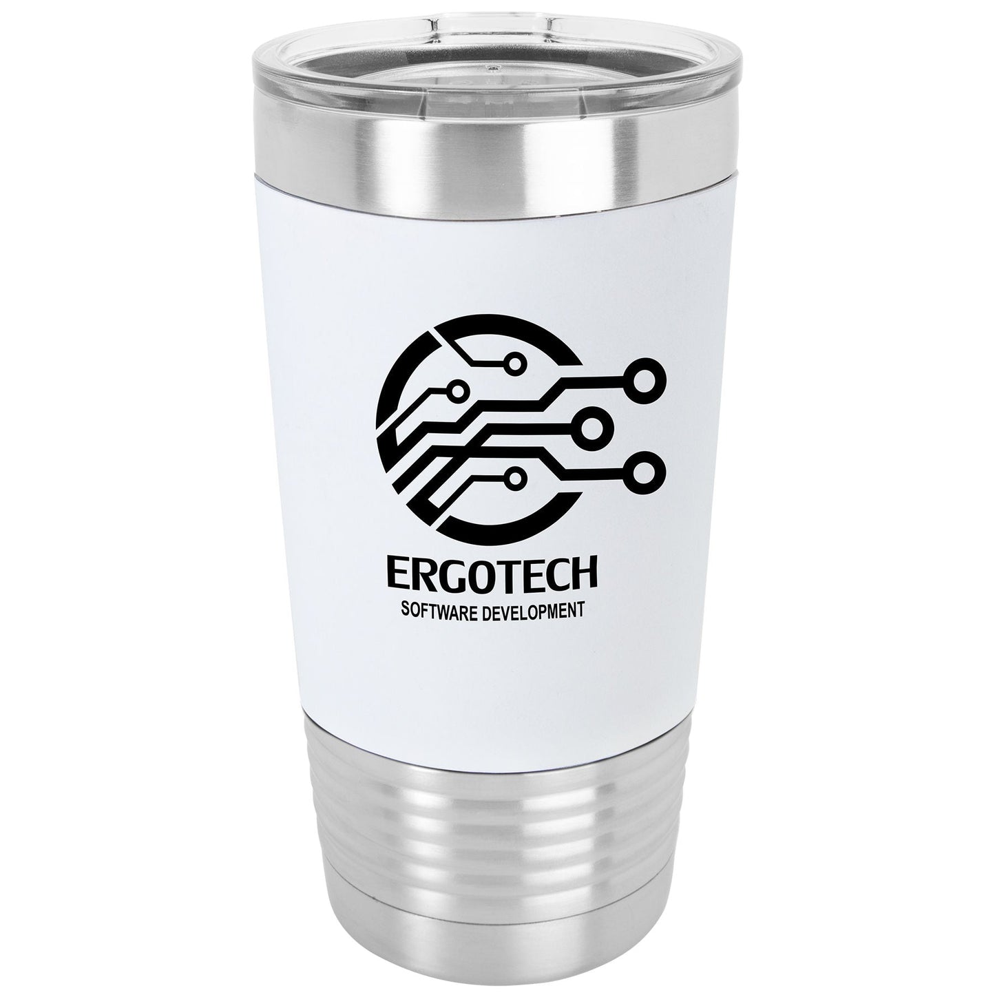 20 oz. Silicone Grip Tumbler w/ Clear Lid - Everlasting Etchings, LLC