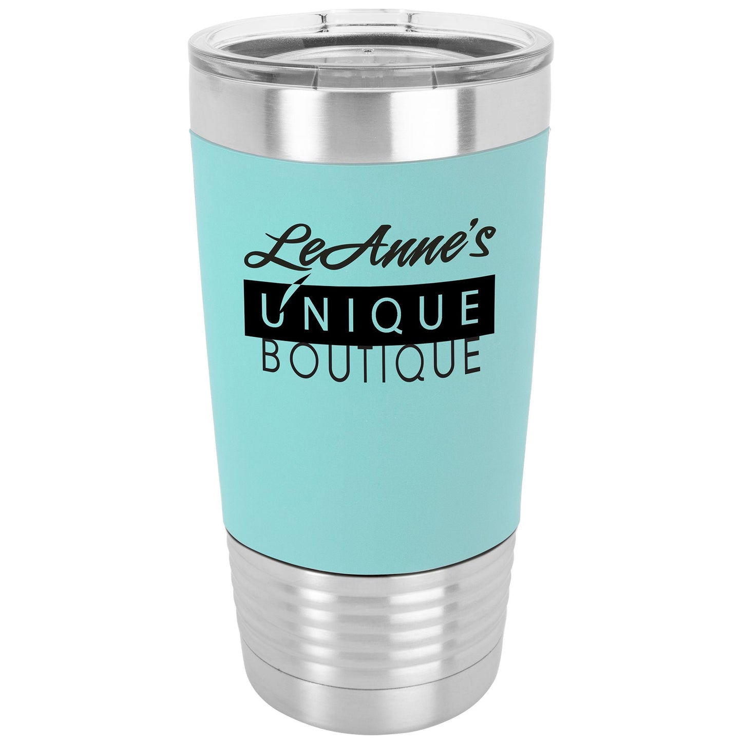 20 oz. Silicone Grip Tumbler w/ Clear Lid - Everlasting Etchings, LLC