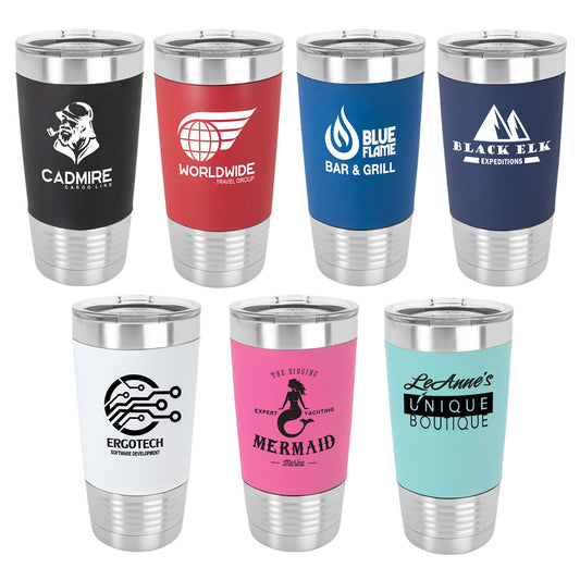 20 oz. Silicone Grip Tumbler w/ Clear Lid - Everlasting Etchings, LLC