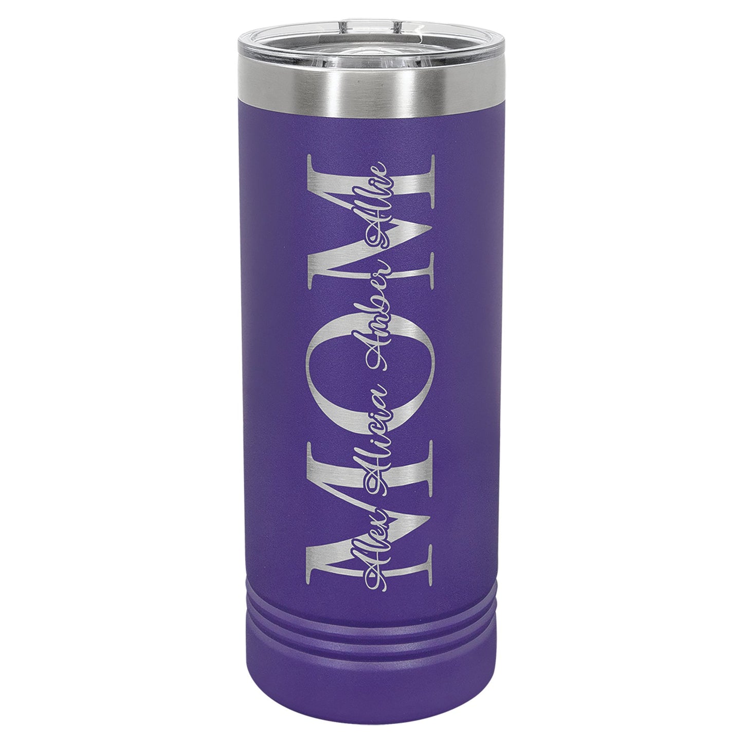 22 oz. Skinny Tumbler with Slider Lid - Everlasting Etchings, LLC